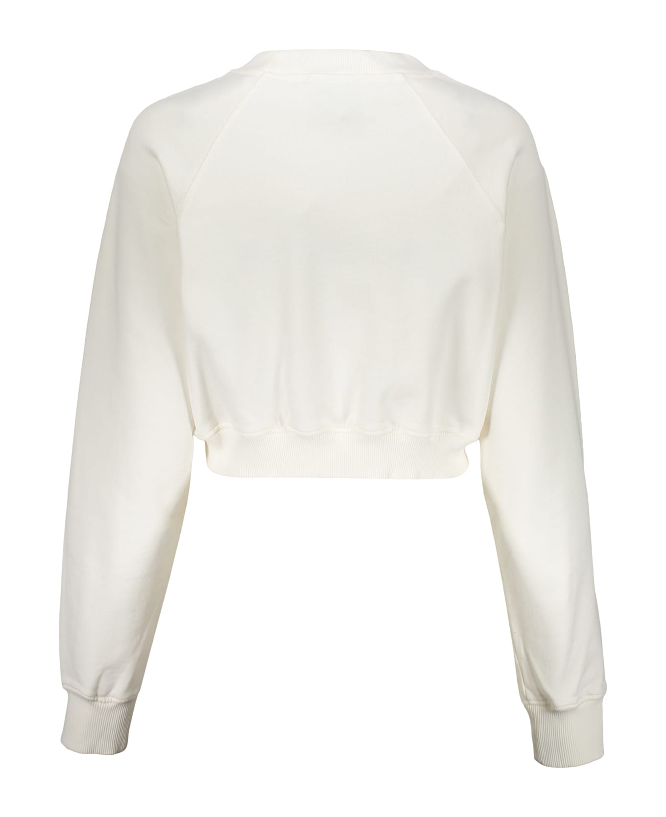 Casablanca Casa Print Cropped Sweatshirt - White フリース