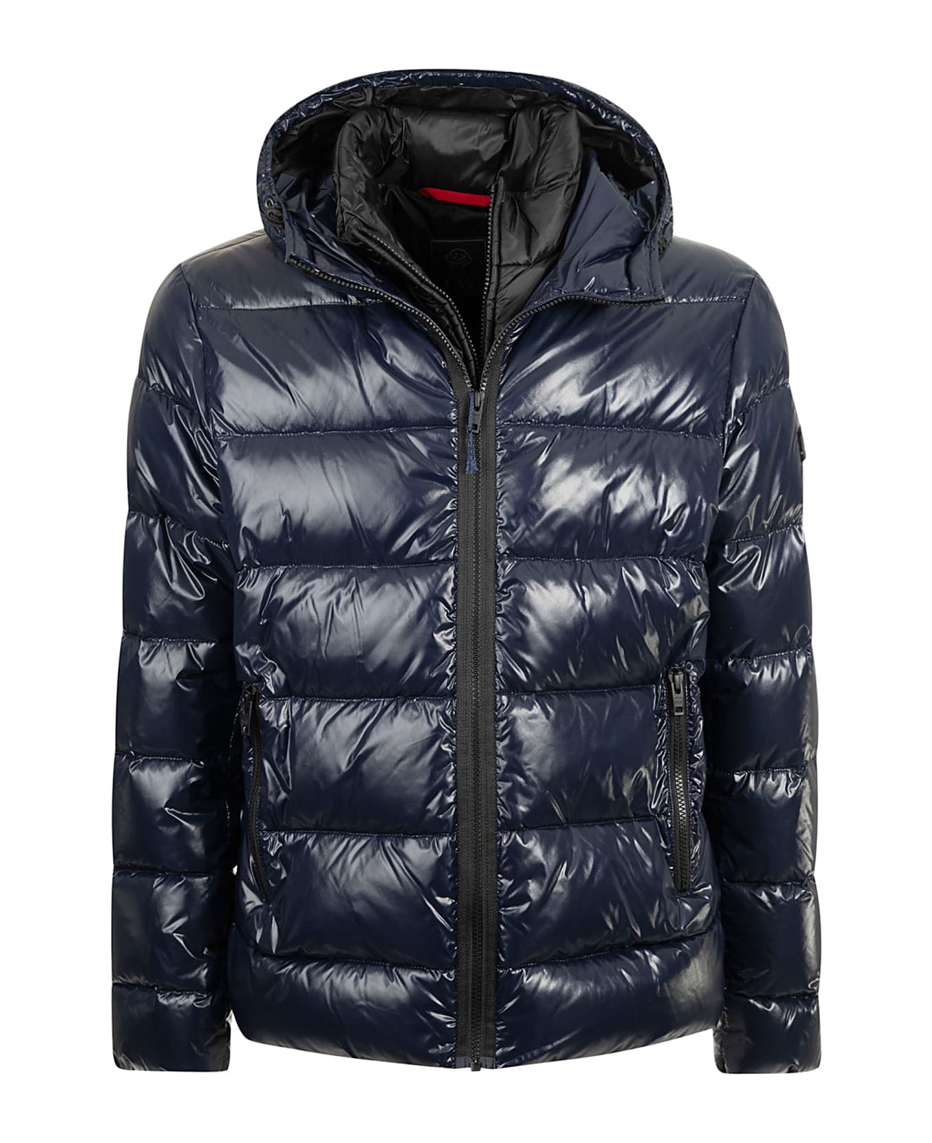 Fay Shiny Zipped Padded Jacket - BLU NAVY