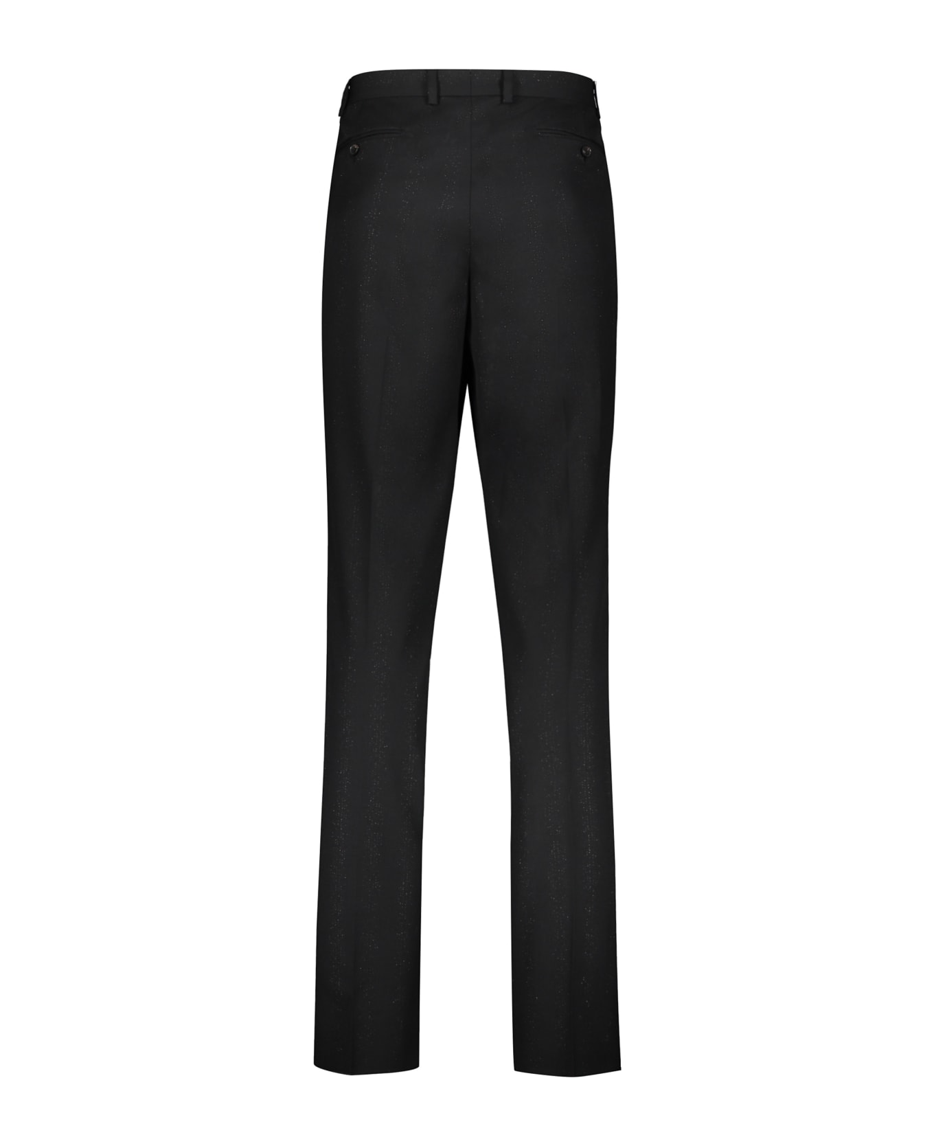 Ferragamo Virgin Wool Tailored Trousers - black ボトムス