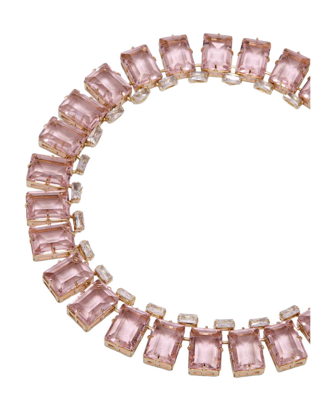 Ermanno Scervino Necklace With Pink Stones - Pink