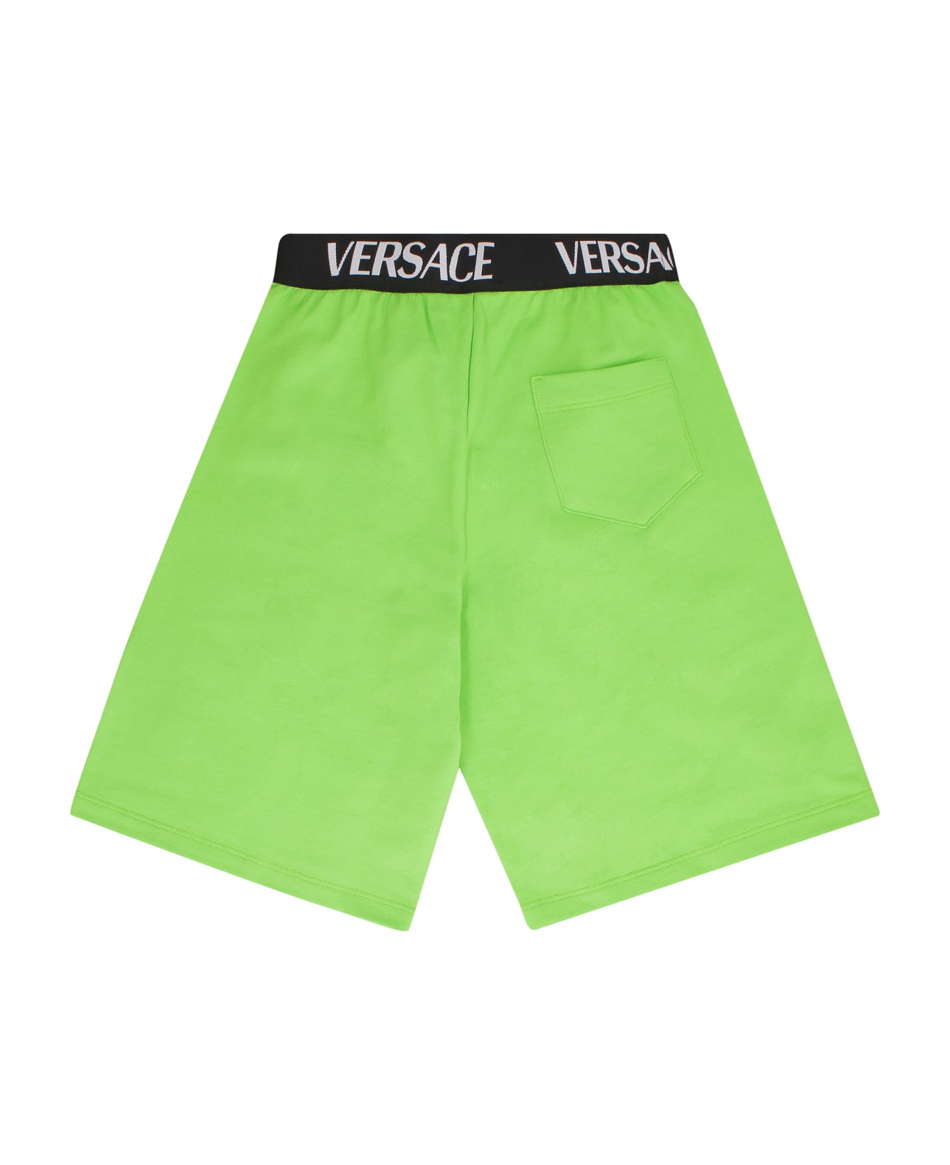 Young Versace Cotton Shorts - green ボトムス