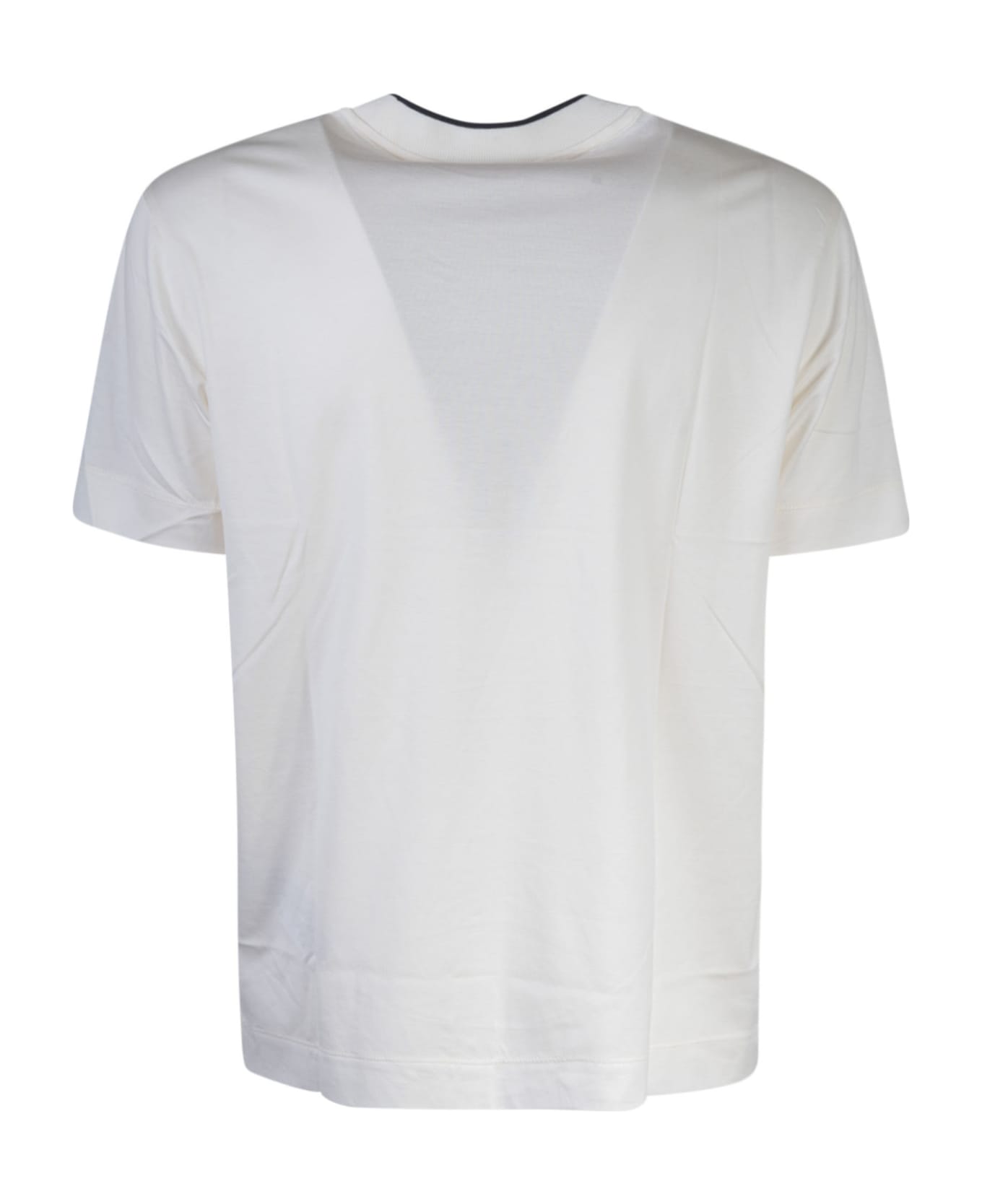 Emporio Armani Logo Print T-shirt - Eagle Vanilla