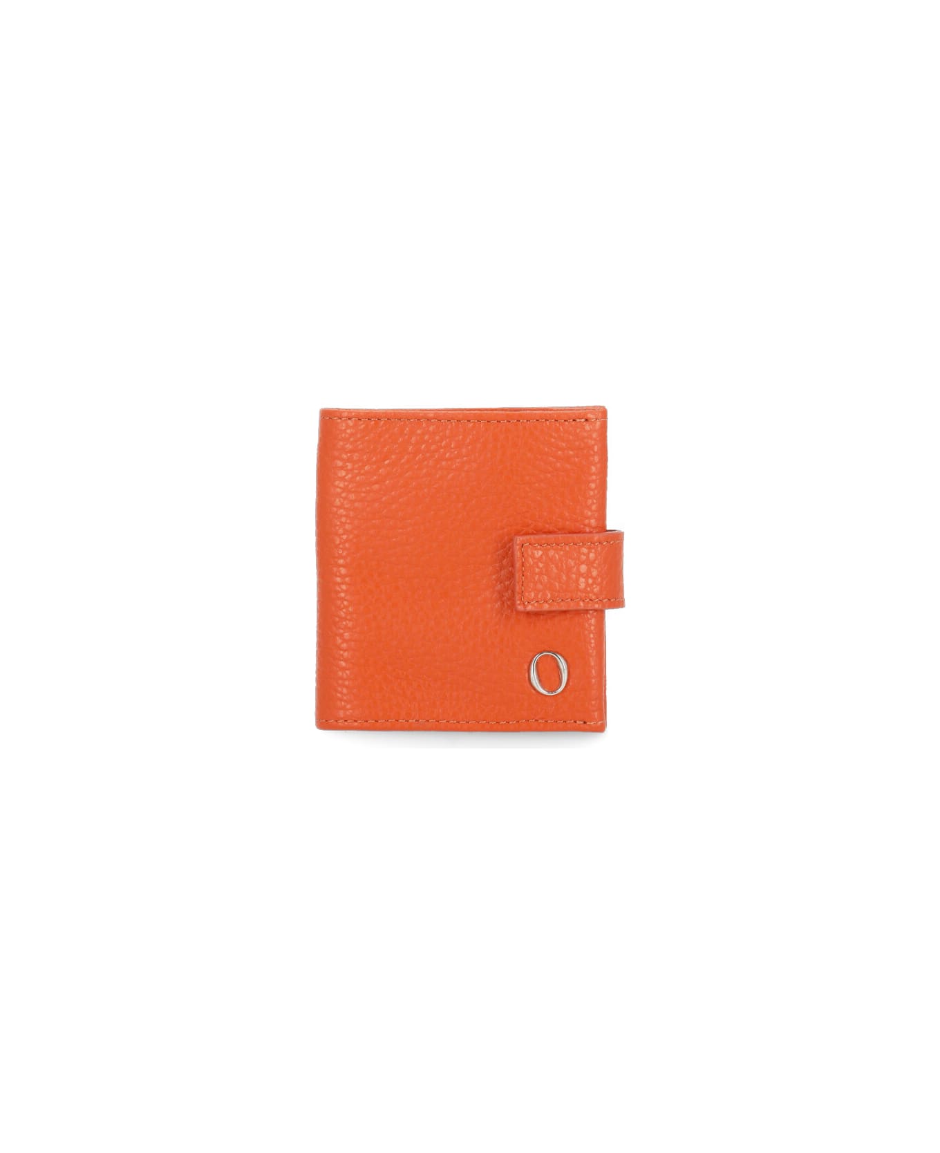 Orciani Micron Leather Purse - Orange