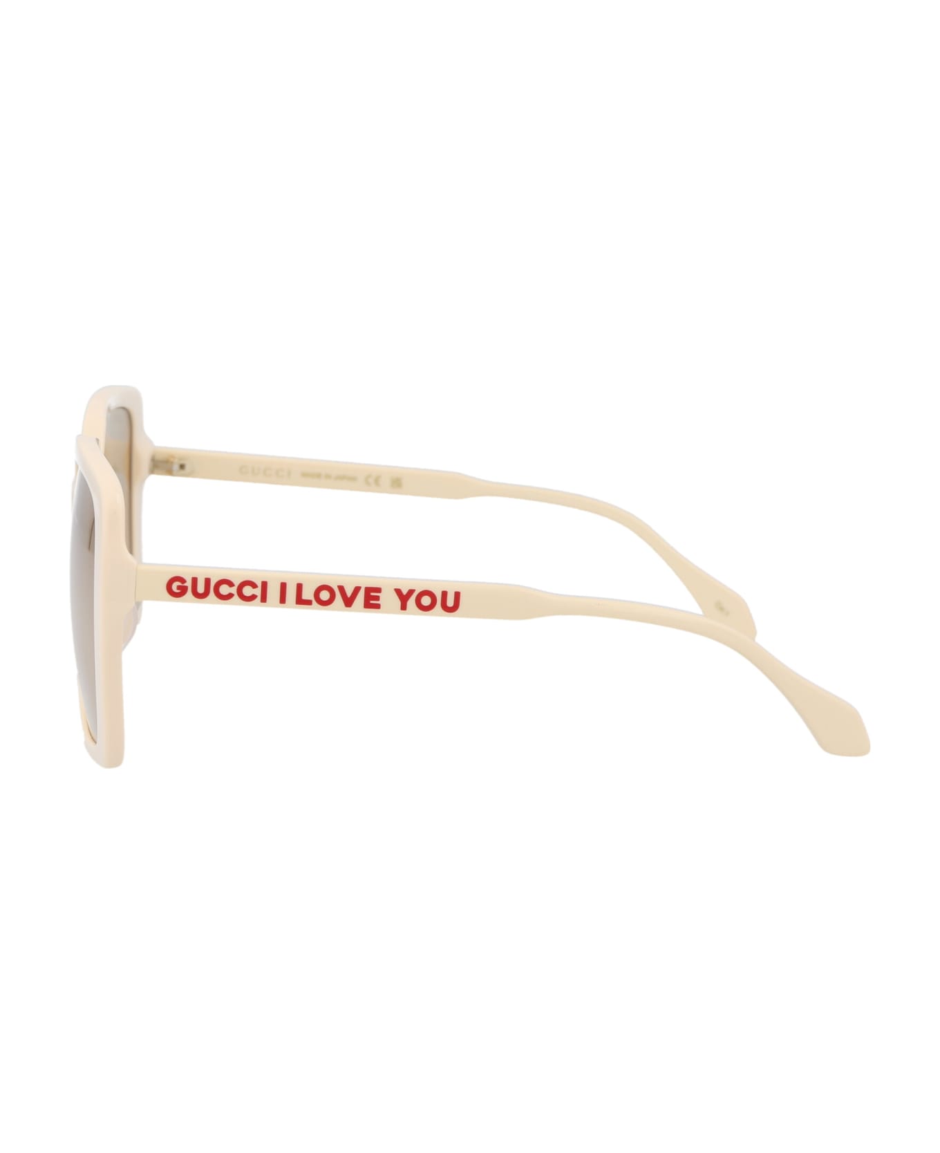 Gucci Eyewear Gg0567san Sunglasses - 006 IVORY IVORY BROWN