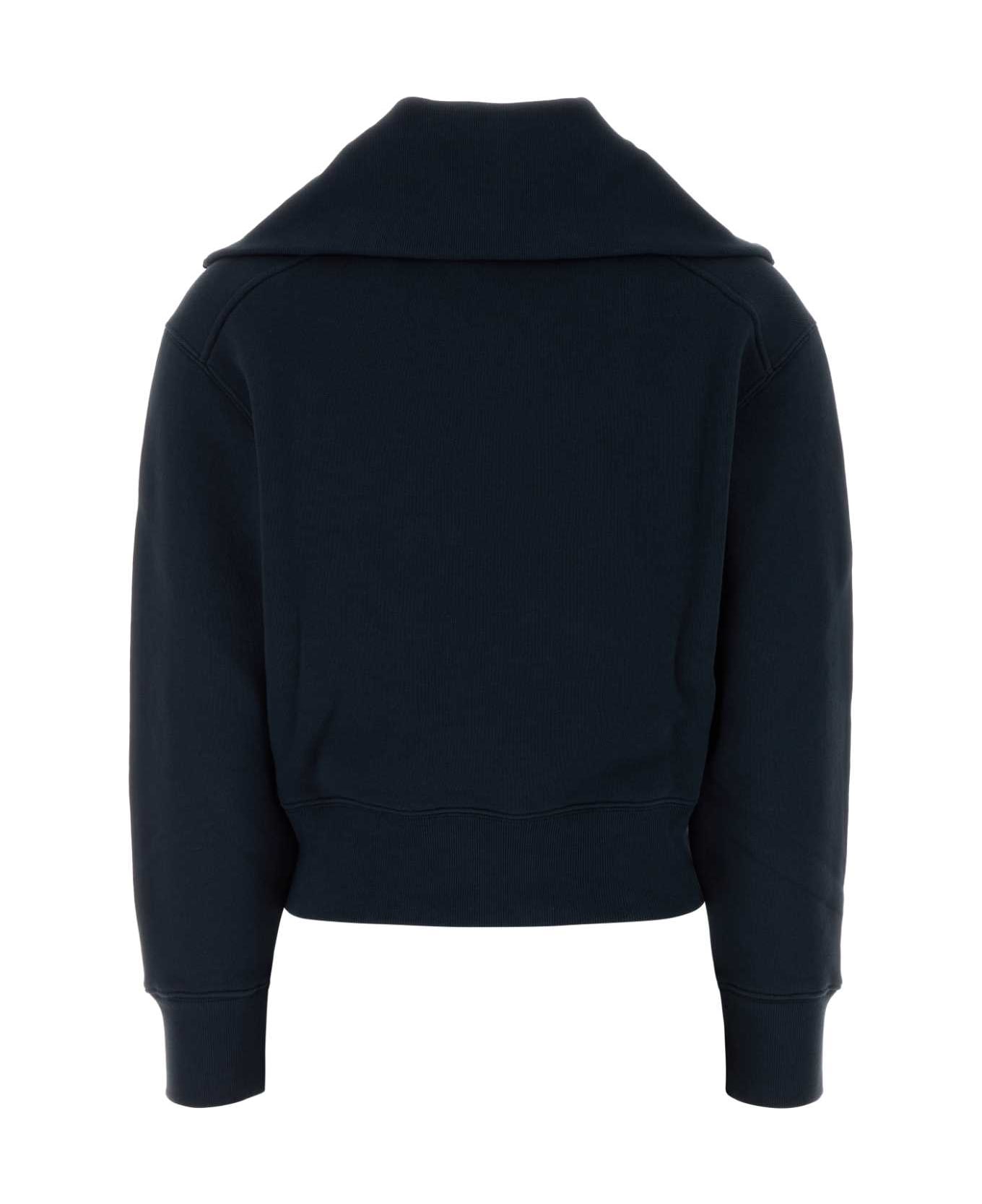 Autry Dark Blue Cotton Sweatshirt