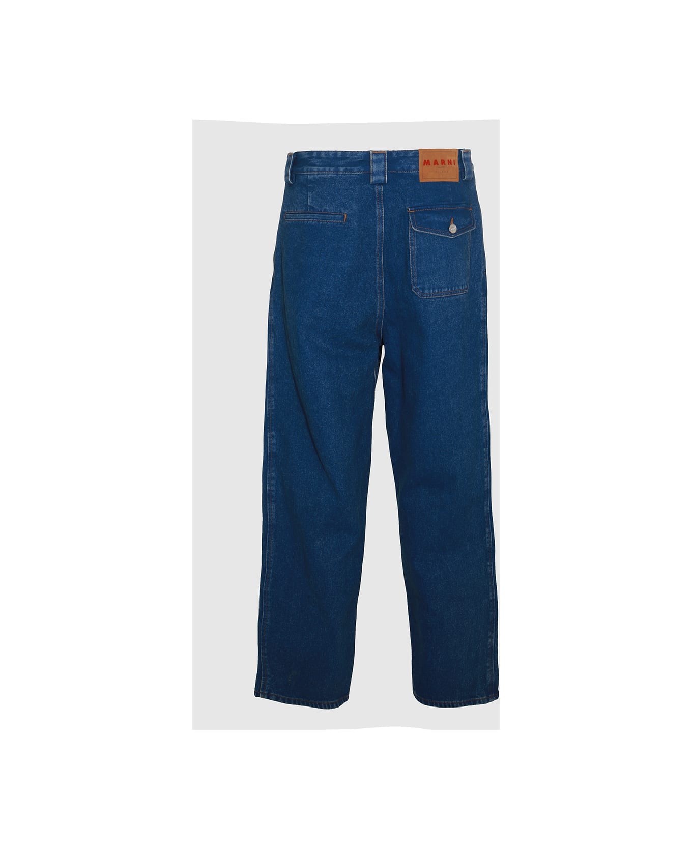 Marni Blue Cotton Denim Jeans - Ocean