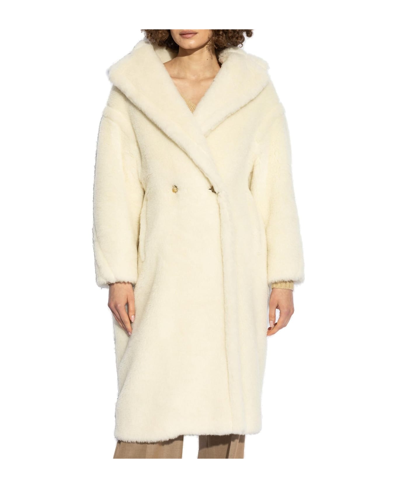 Max Mara White Teddy Bear Coat - White