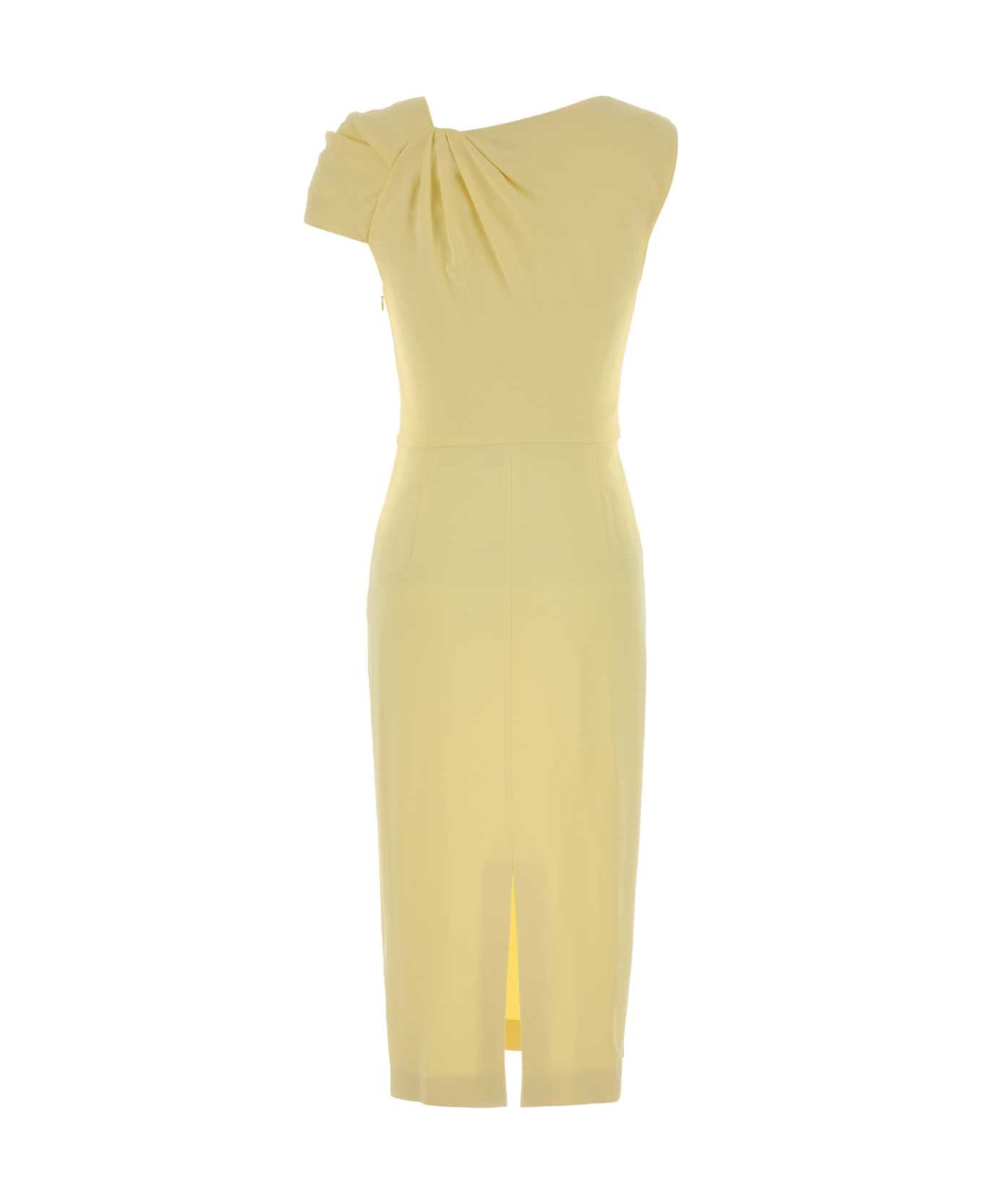 Givenchy Yellow Stretch Cady Dress - BUTTER