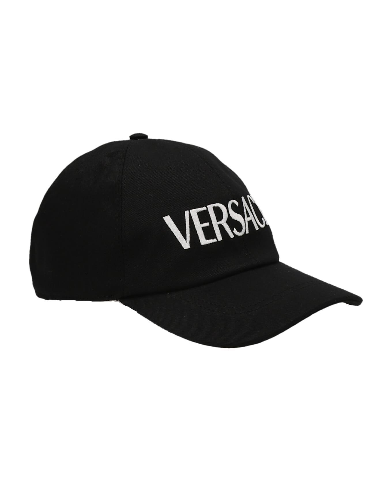 Versace Logo Cap - White/Black