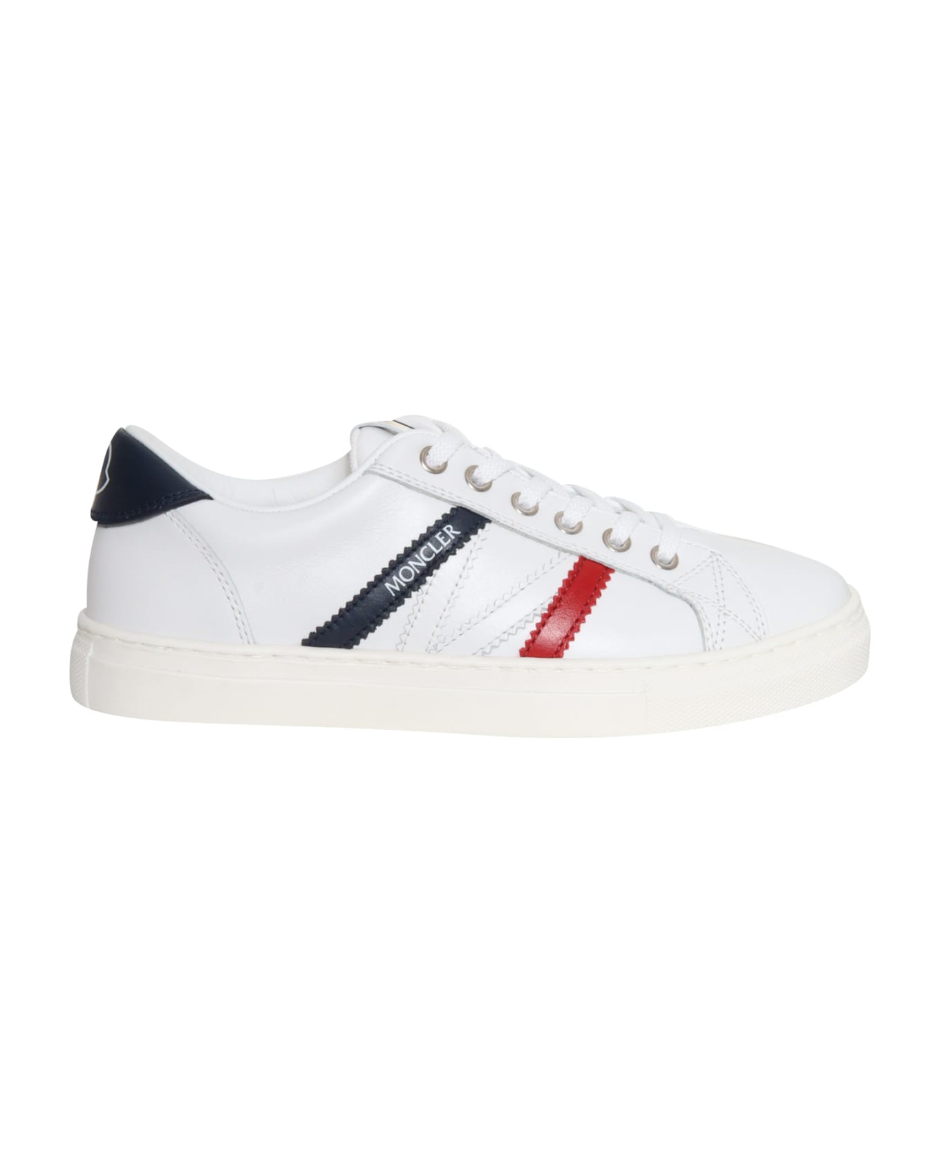 Moncler White Monaco Sneakers - WHITE シューズ