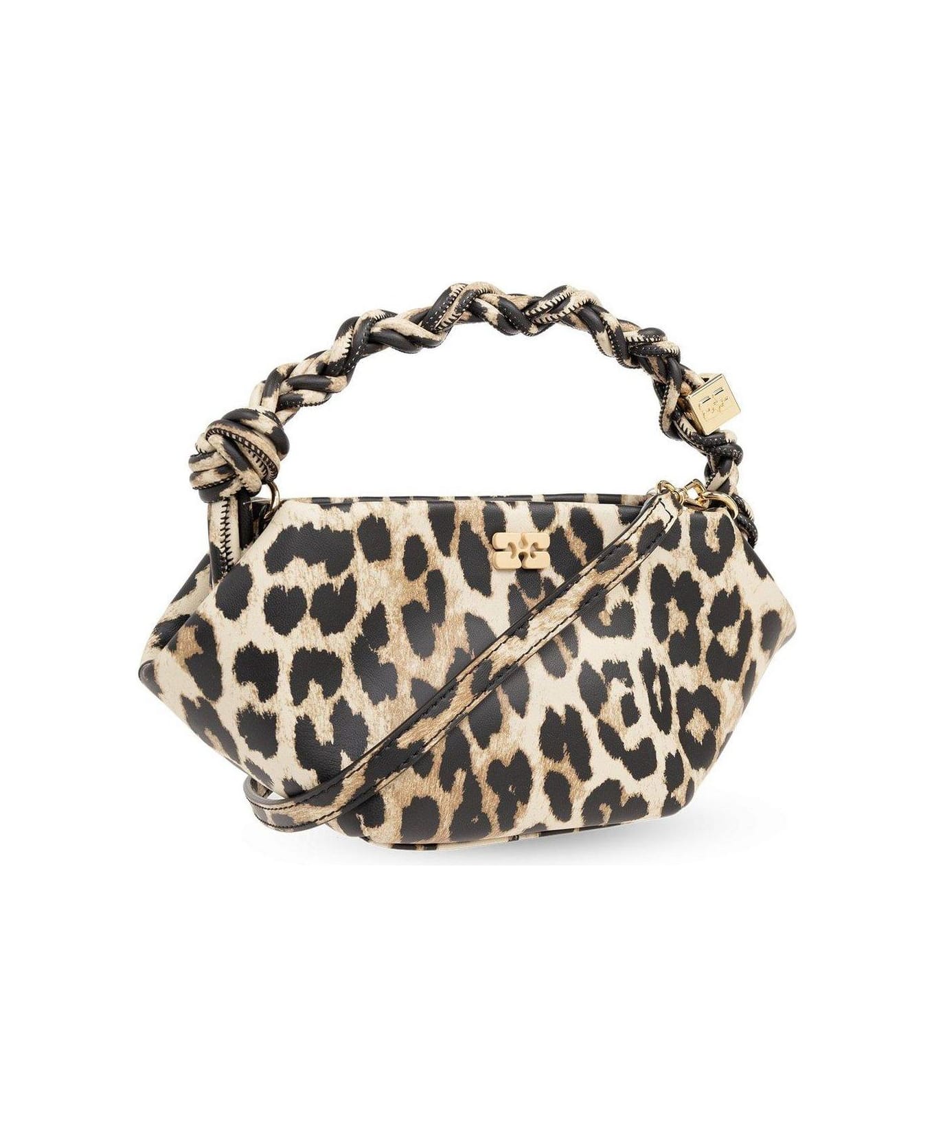 Ganni Mini Bou Handbag - Brown