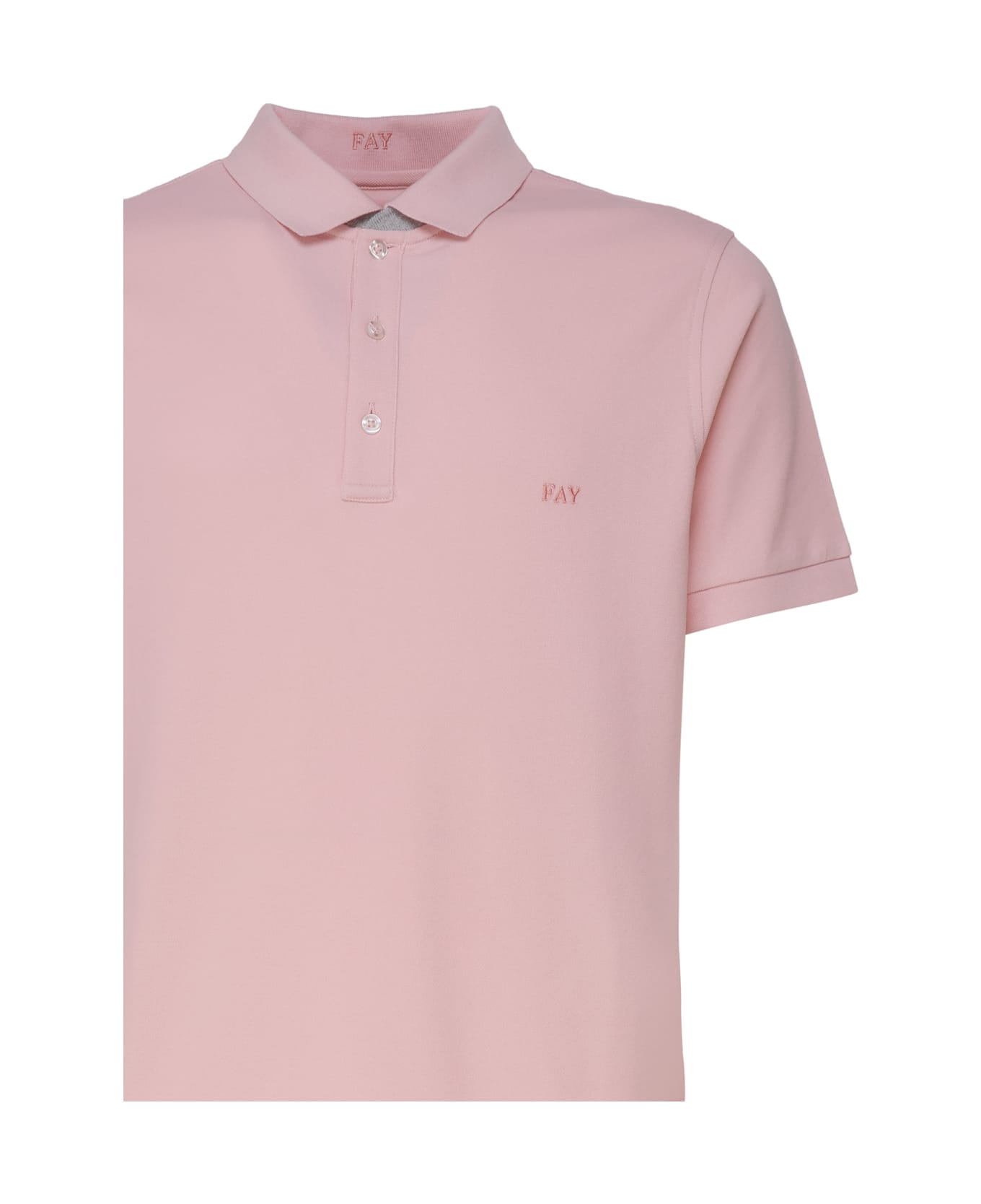 Fay Stretch Polo Shirt - Pink