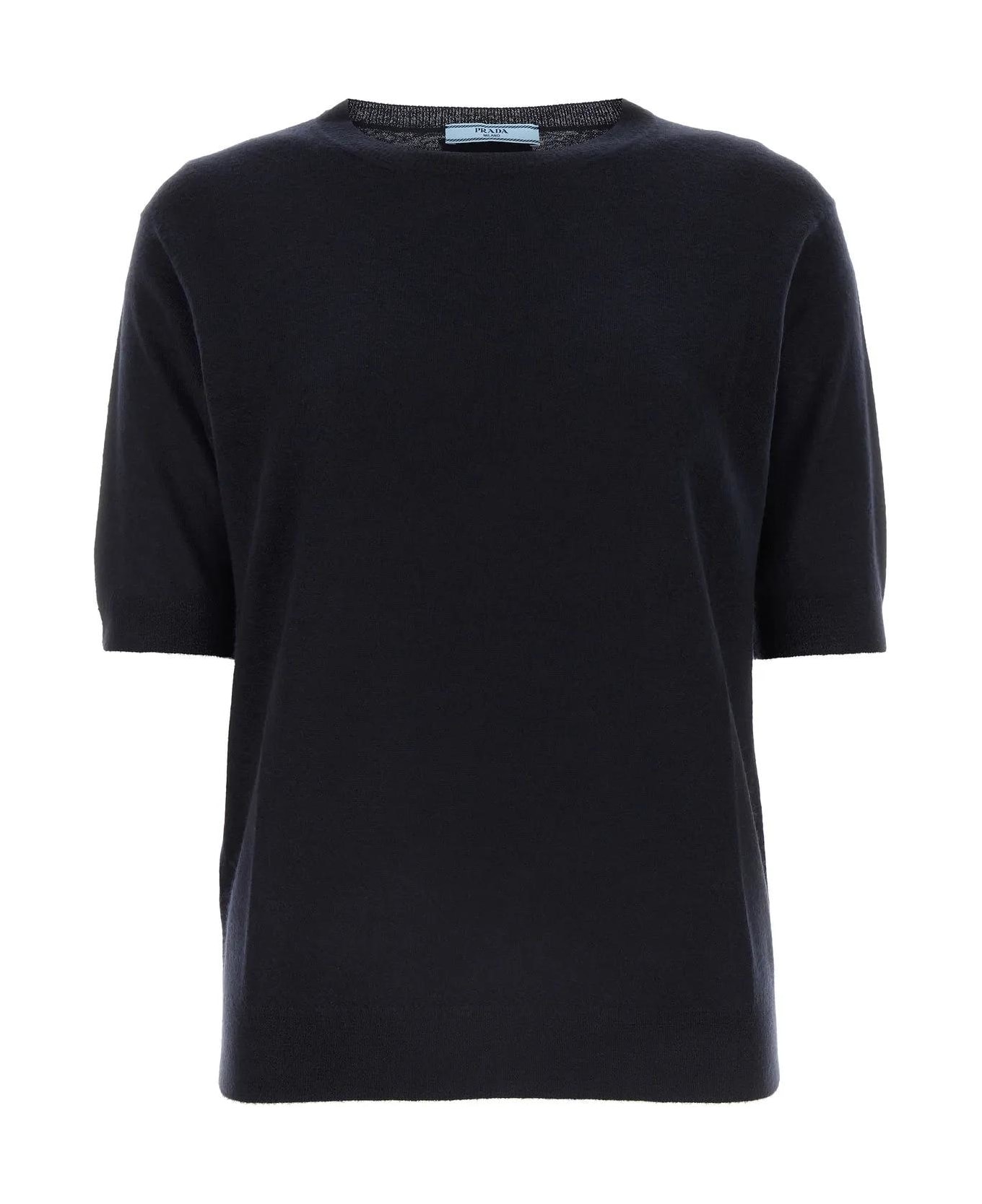 Prada Midnight Blue Cashmere Sweater - Bleu Tシャツ