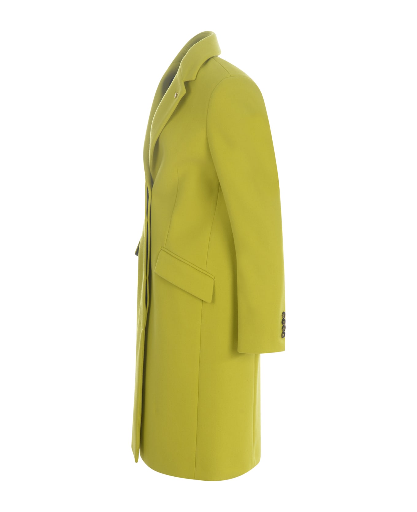 Manuel Ritz Single-breasted Coat Manuel Ritz In Cloth - Lime コート