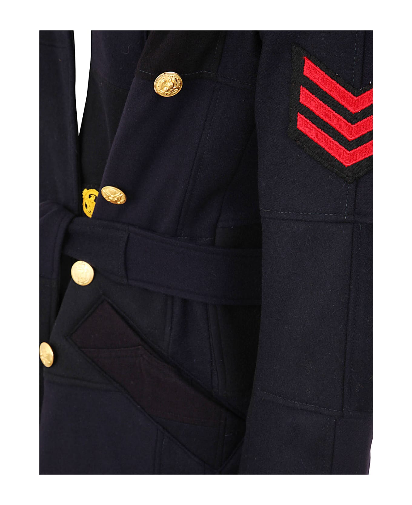 Greg Lauren Scrapwork Gl1 Overcoat - Navy Blue Sailor