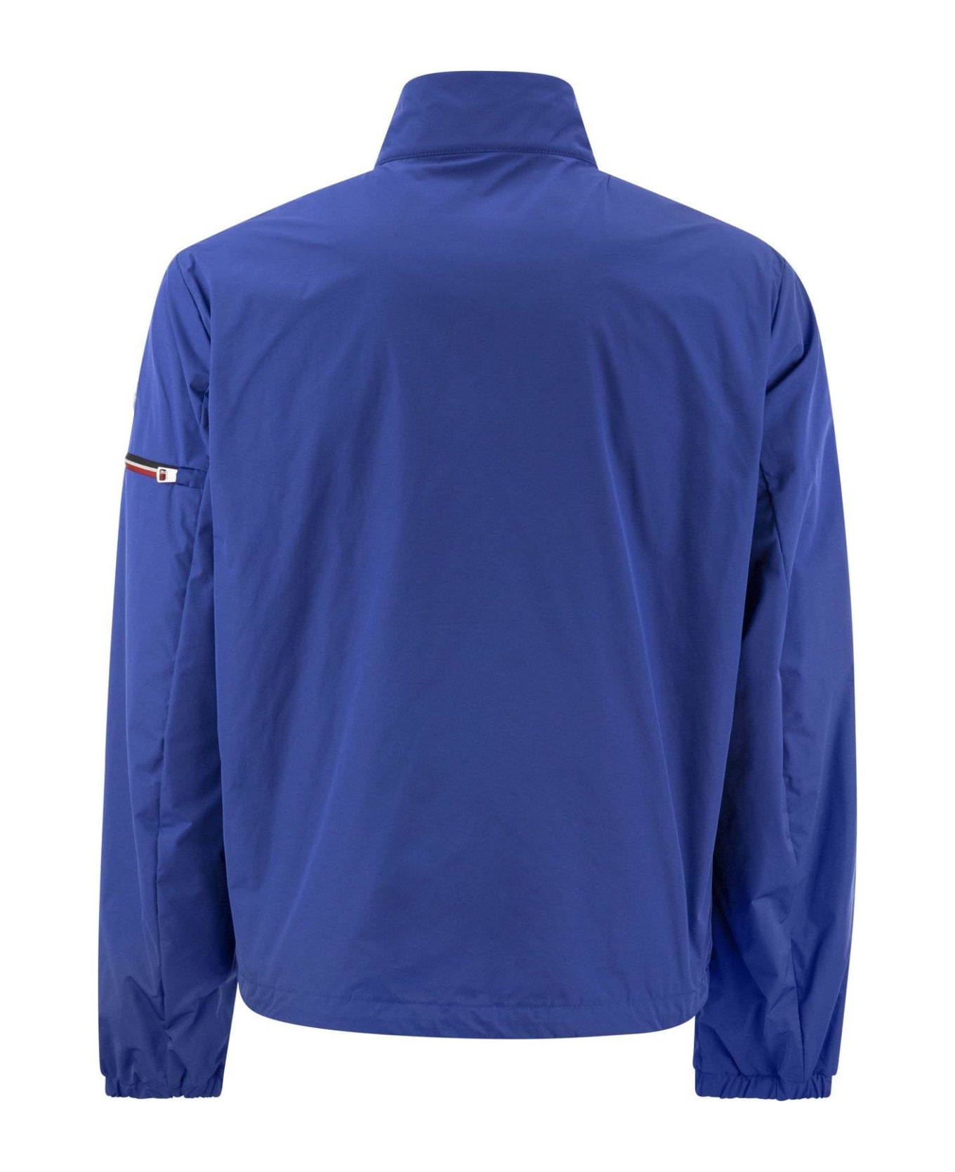 Moncler High Neck Zip-up Jacket - Clear Blue