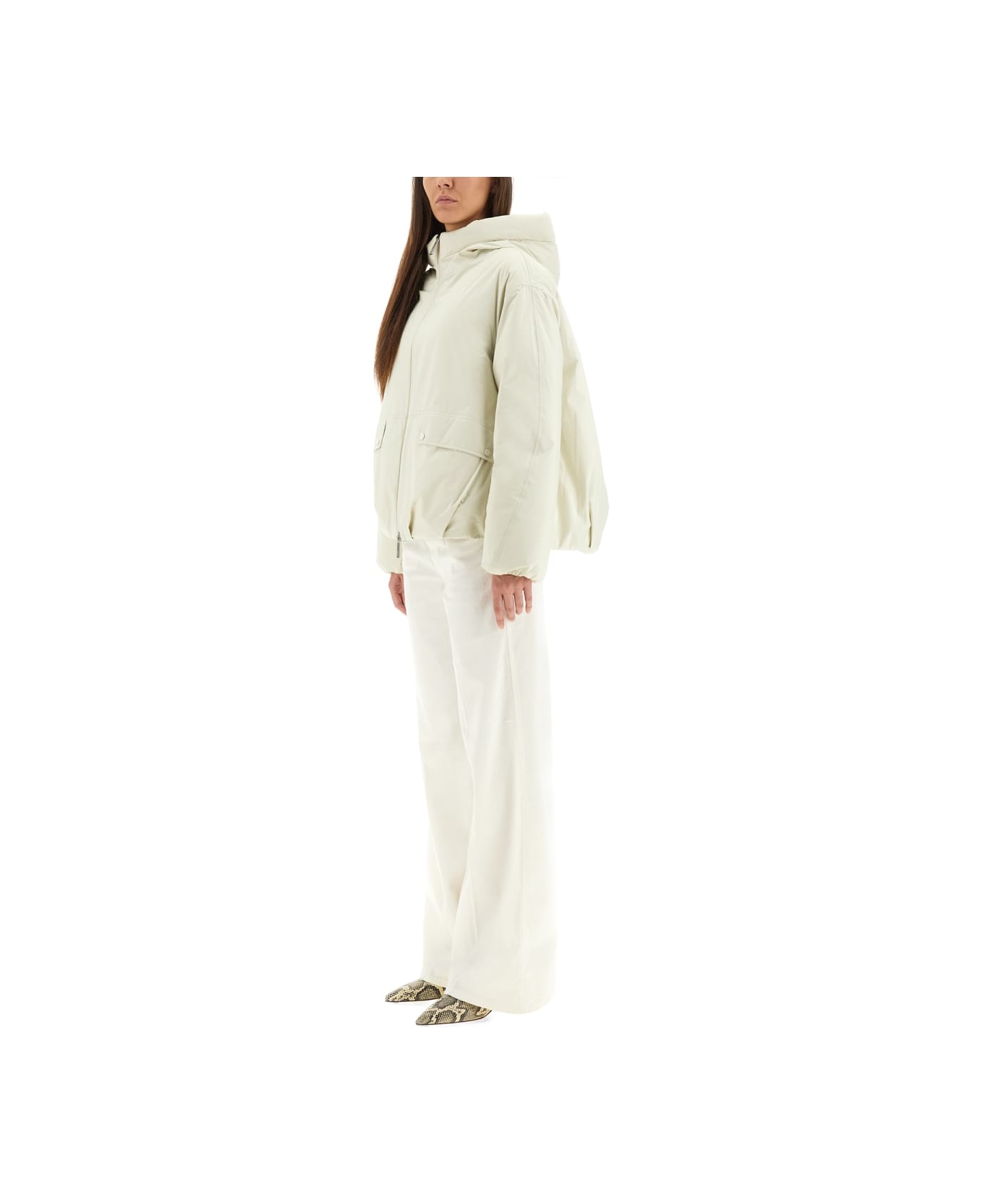 Herno Laminar Goretex Jacket With Hood - IVORY