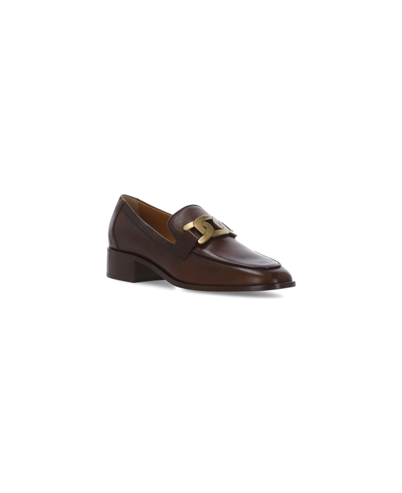 Tod's Leather Loafers - Brown ハイヒール