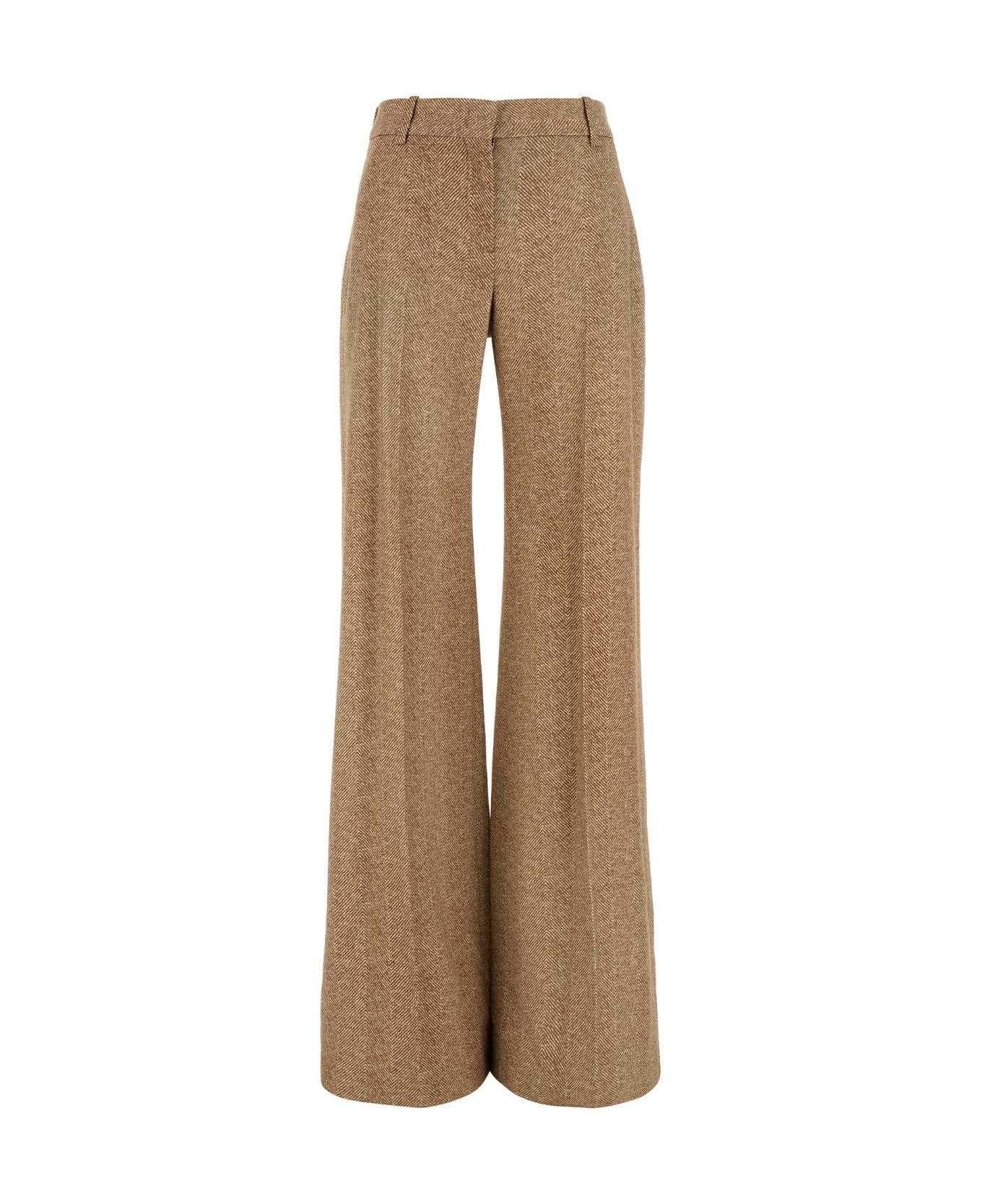 Ermanno Scervino Printed Viscose Wide-leg Pant - STRESCAMARRONEGIALLA