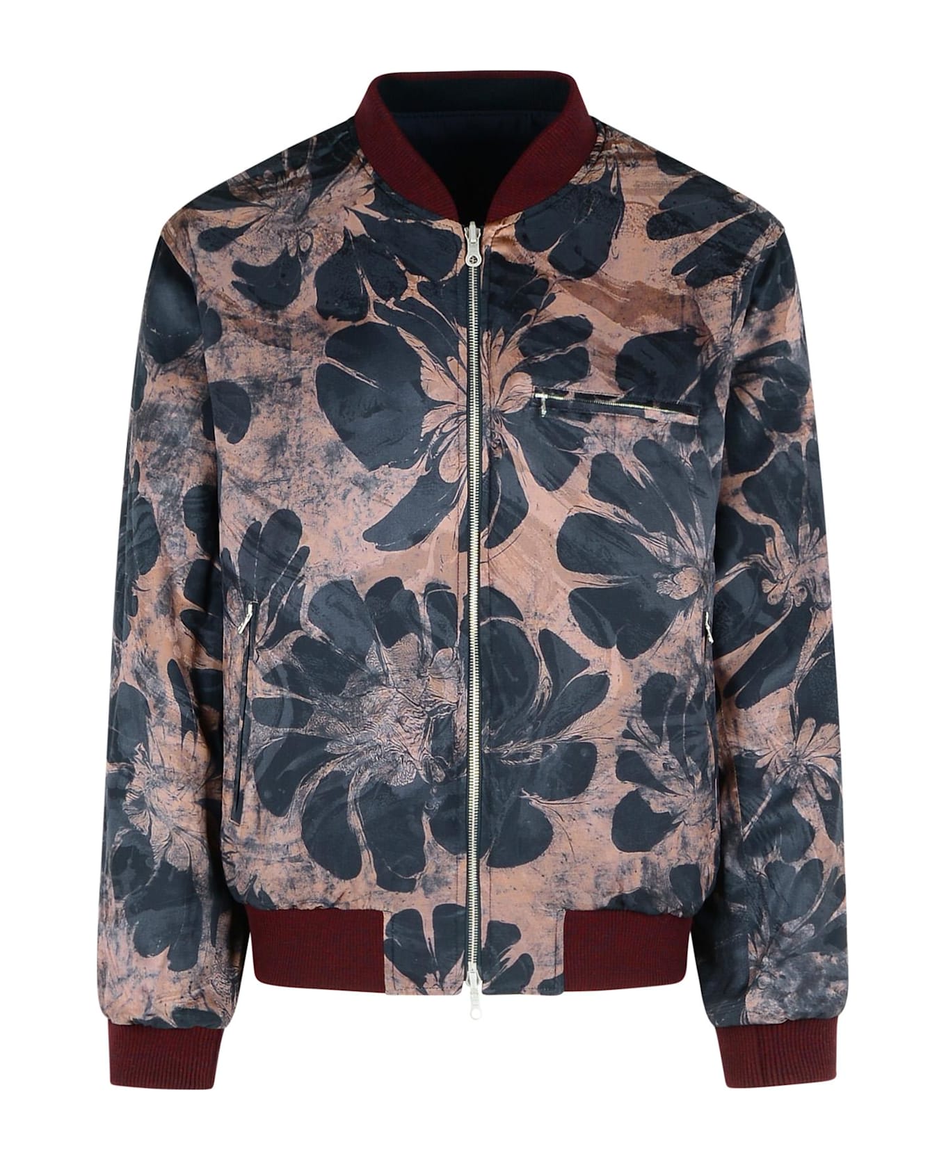 Dries Van Noten 
volker
 Navy Viscose Blend Jacket - Navy