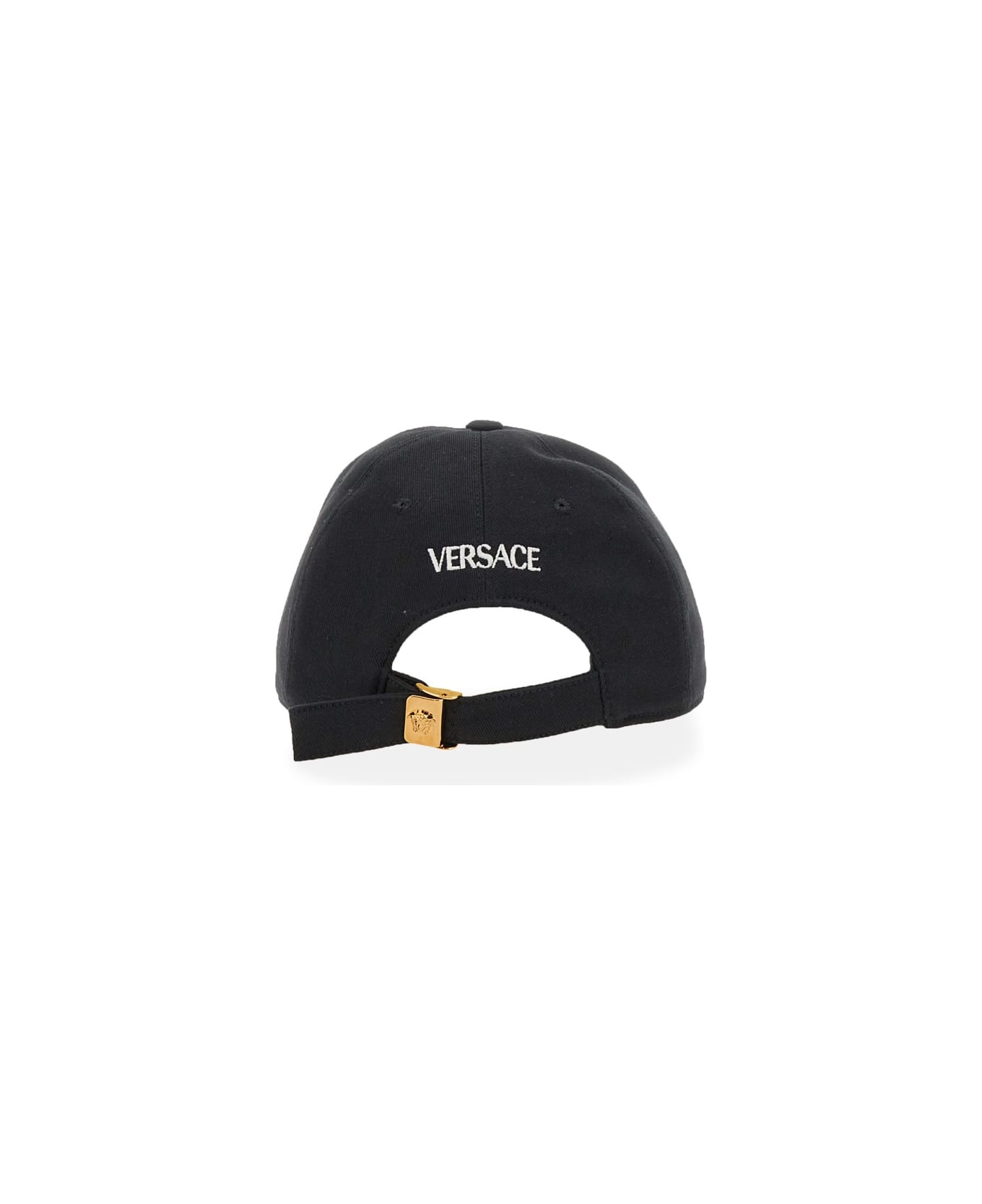 Versace Baseball Hat With Logo - BLACK