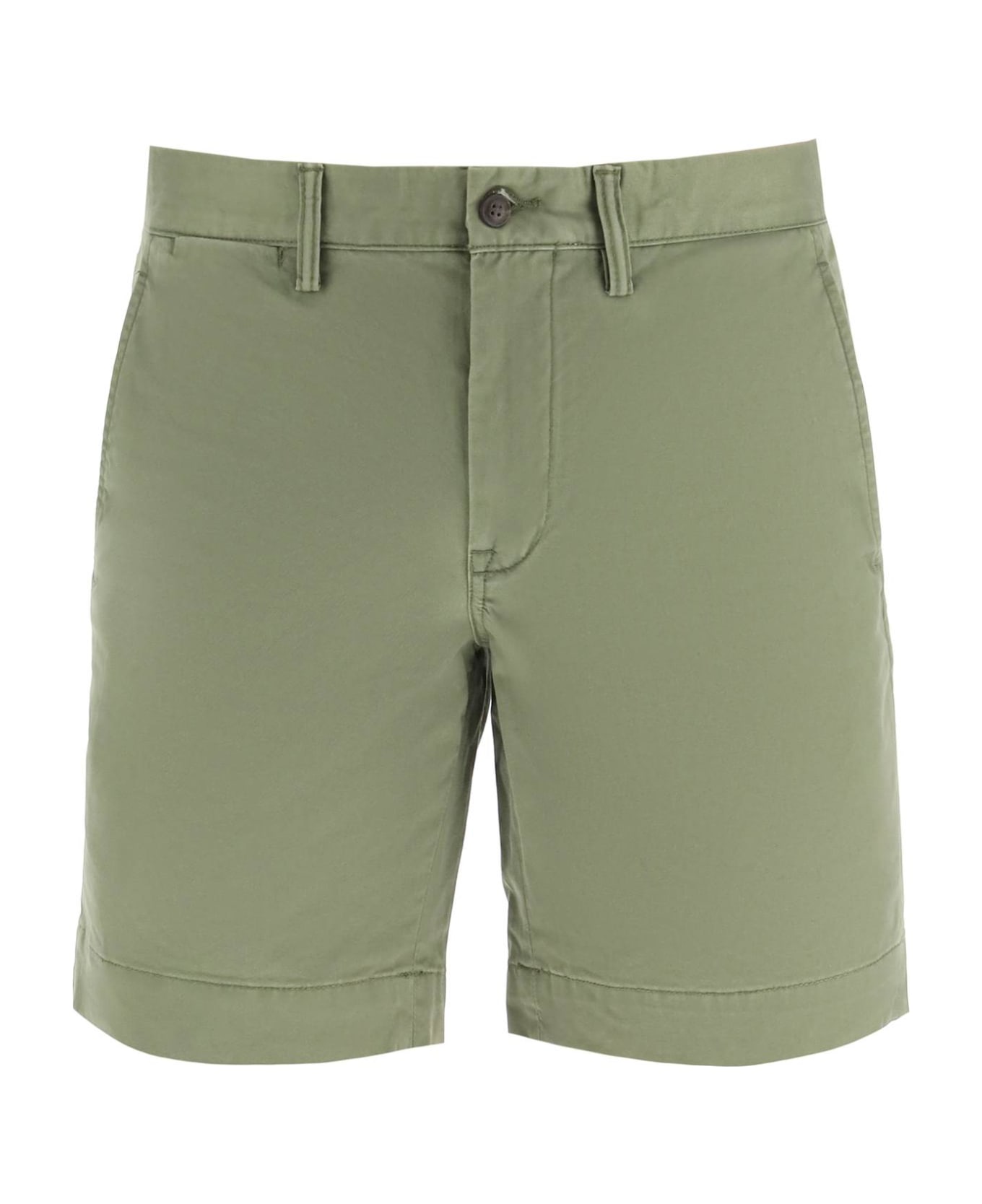 Polo Ralph Lauren Stretch Chino Shorts - ARMY OLIVE (Green)