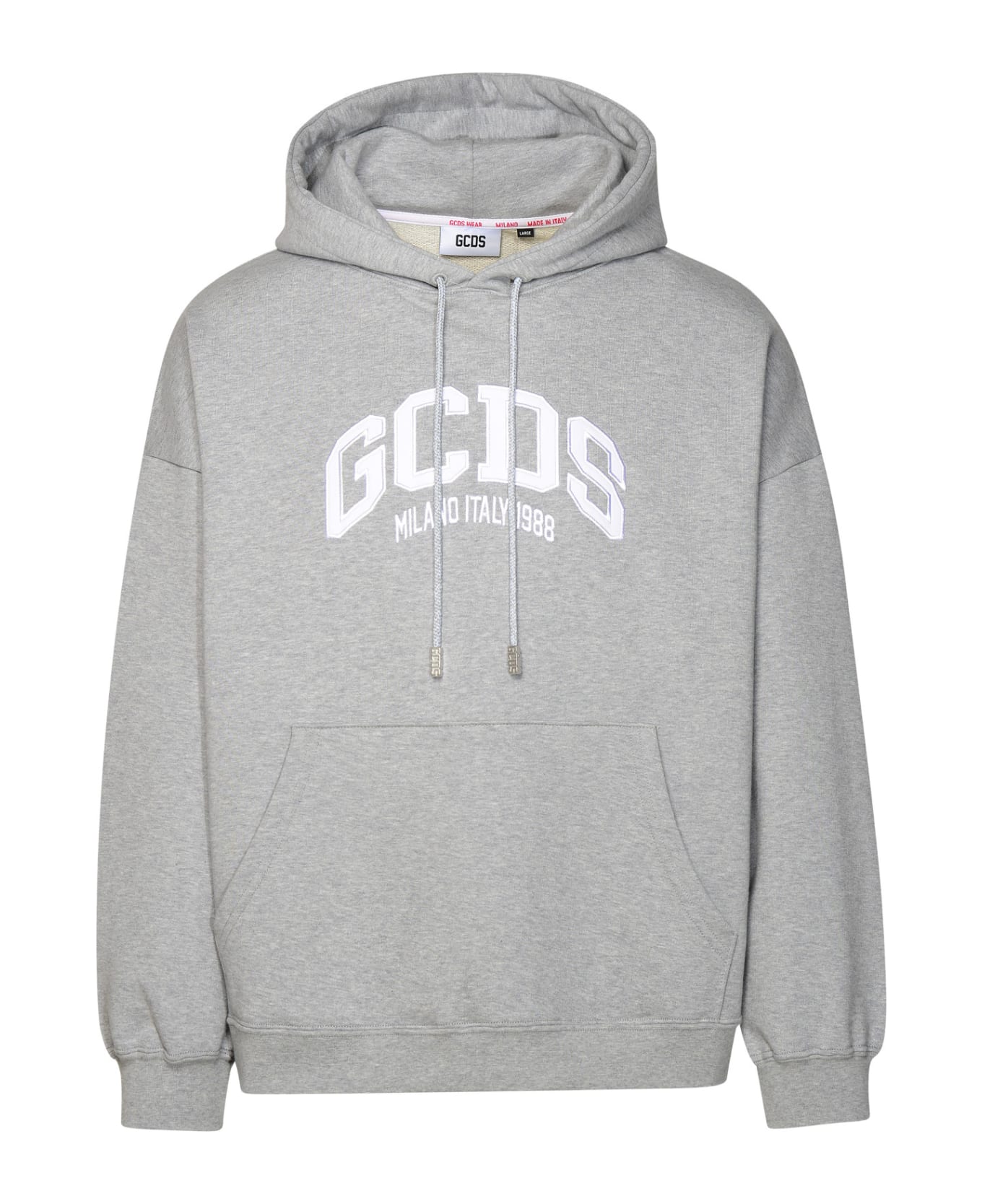 GCDS Gray Cotton Sweatshirt - Grey フリース