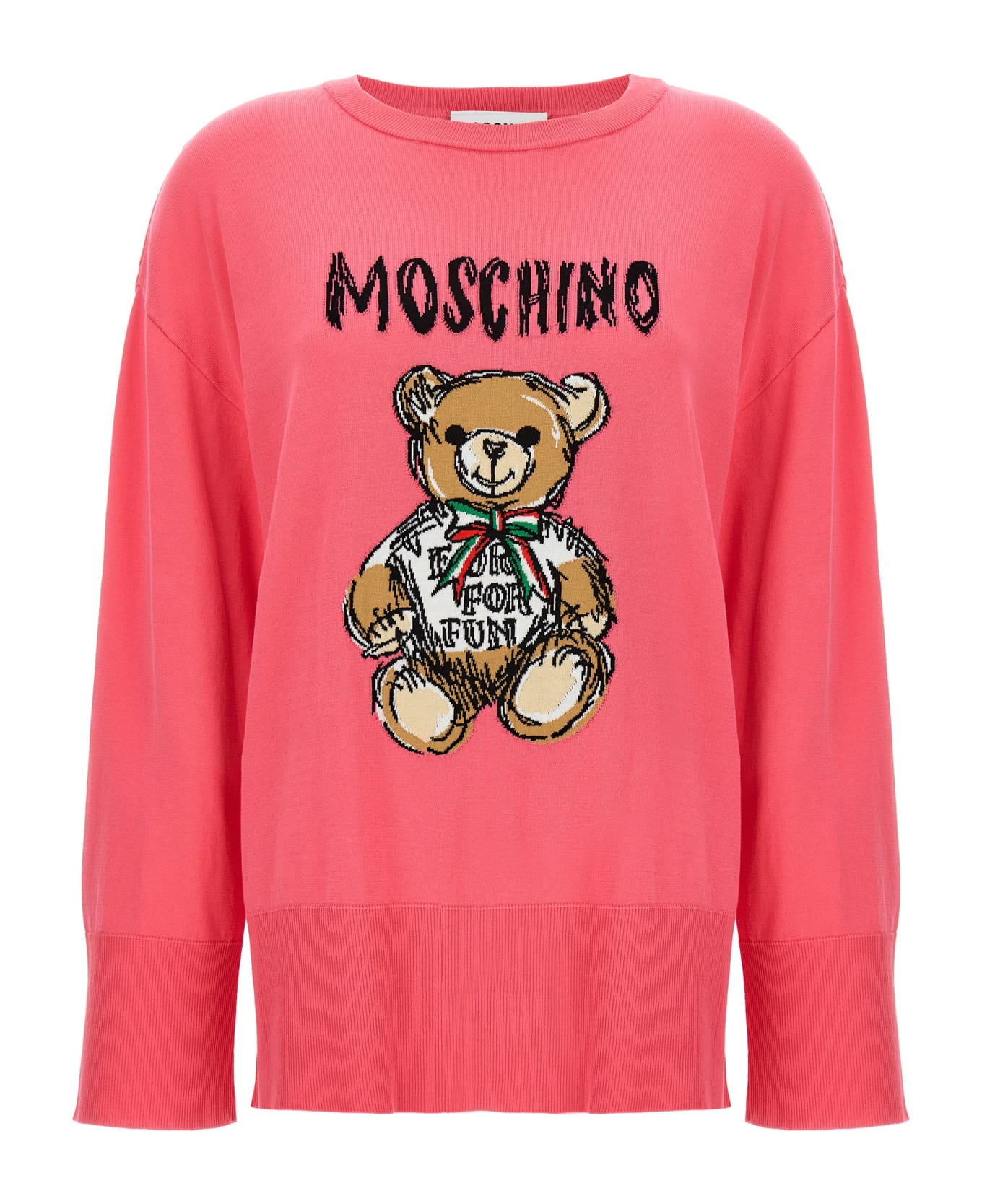 Moschino 'teddy Bear' Sweater - Fuchsia