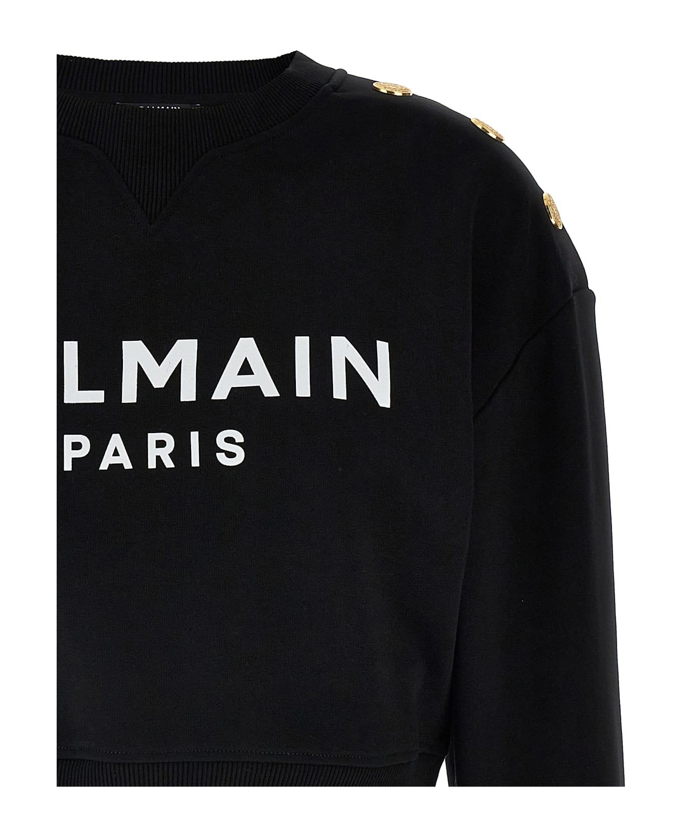 Balmain Logo Sweatshirt - White/Black