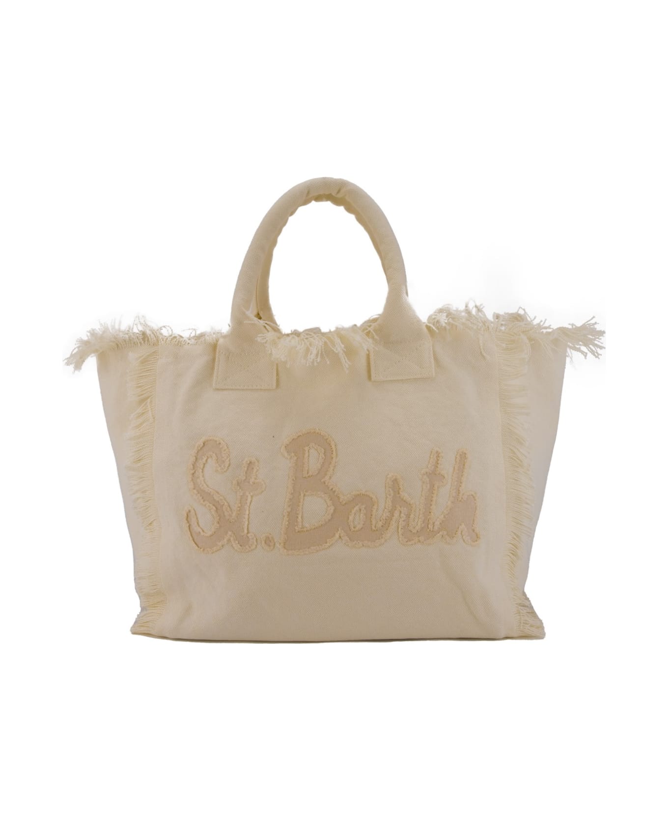 MC2 Saint Barth Vanity Patch Bag In Canvas - Avorio