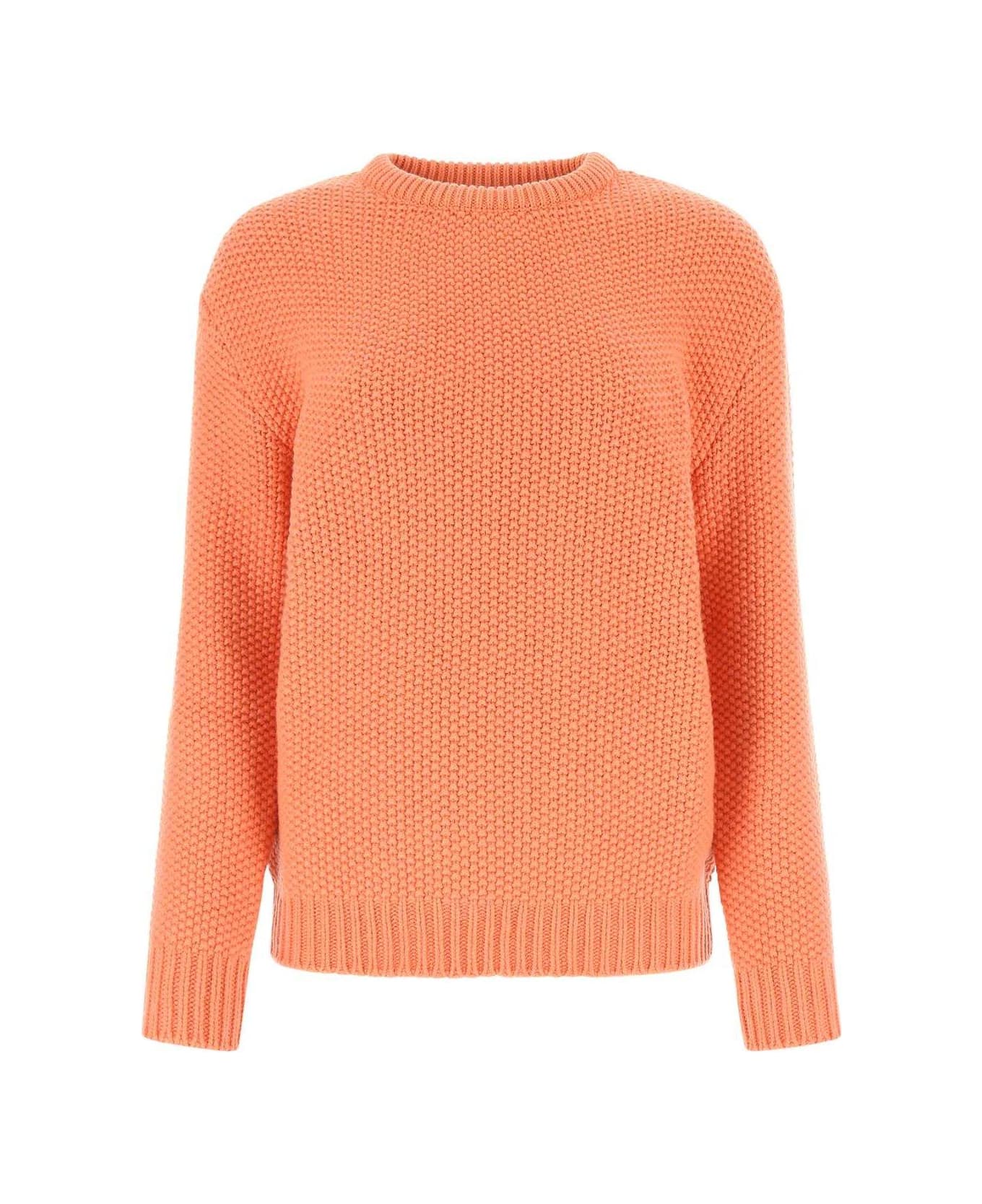 Chloé Crewneck Knitted Jumper - Papaya orange