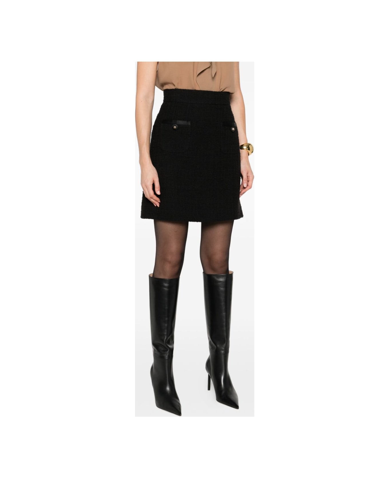 Dolce 
Gabbana Cotton Skirt - Black