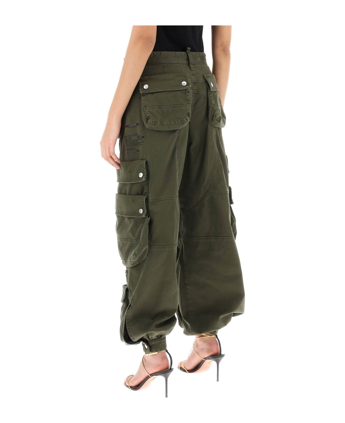 Dsquared2 Pocket Detailed Cargo Pants - MILITARY GREEN (Green) ボトムス