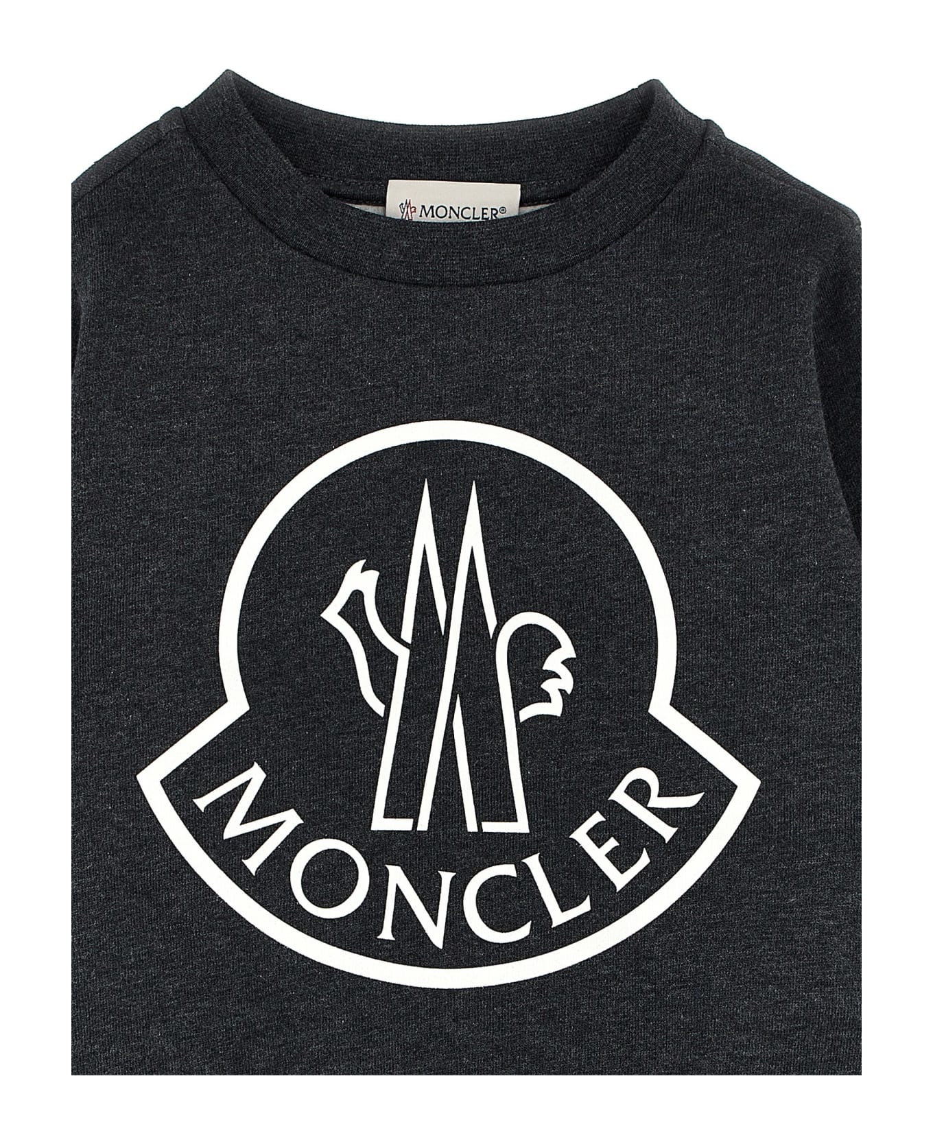 Moncler Logo Print Sweatshirt - Gray