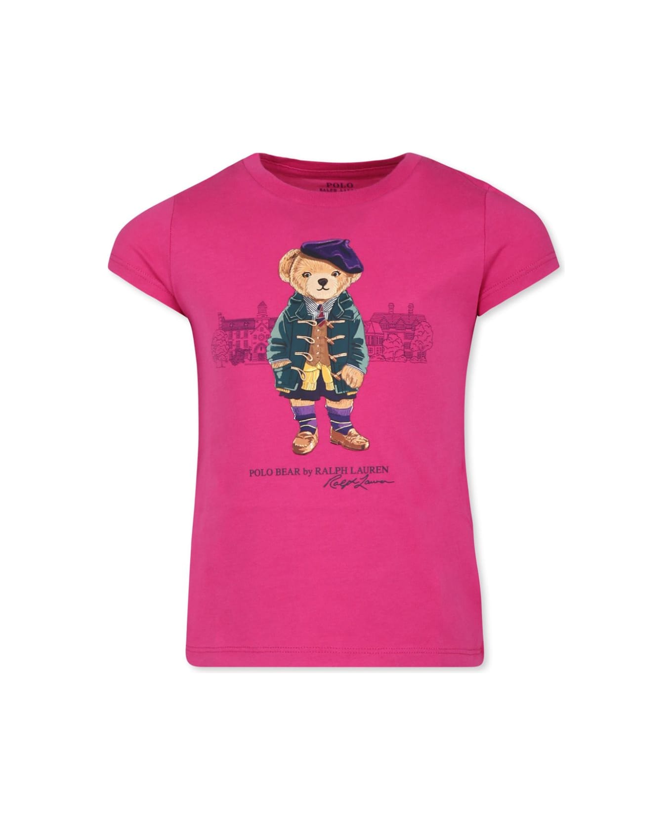 Ralph Lauren Fuchsia Girl T-shirt - Pink