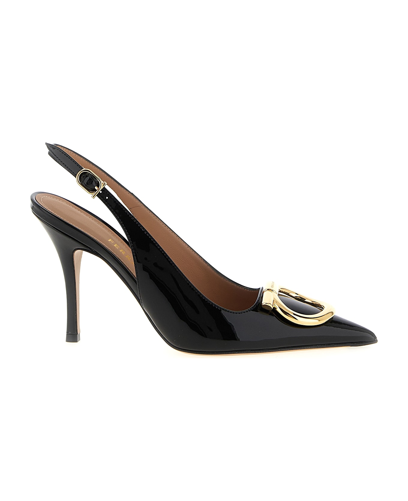 Ferragamo 'sara' Slingback - Black  