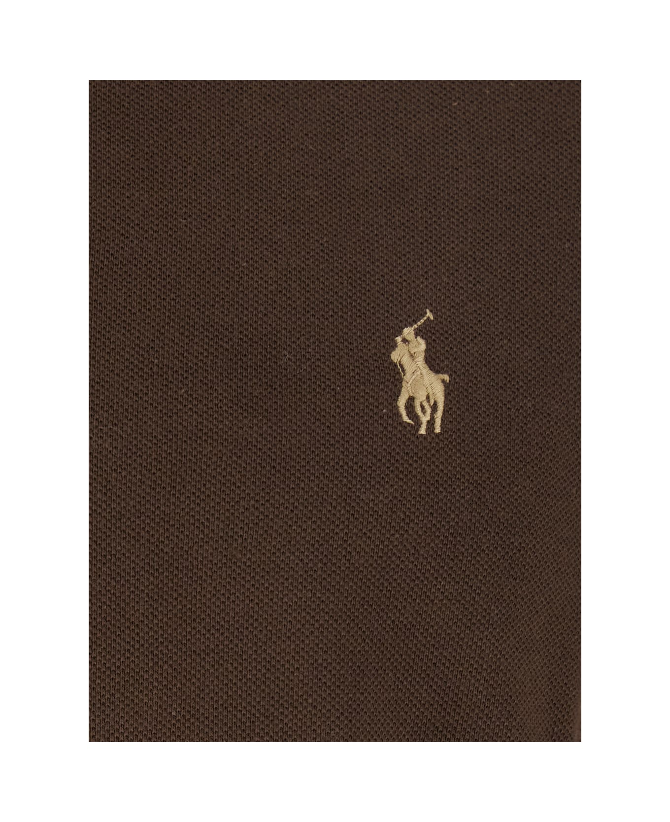 Polo Ralph Lauren Slim Fit Mesh Polo Shirt - Brown