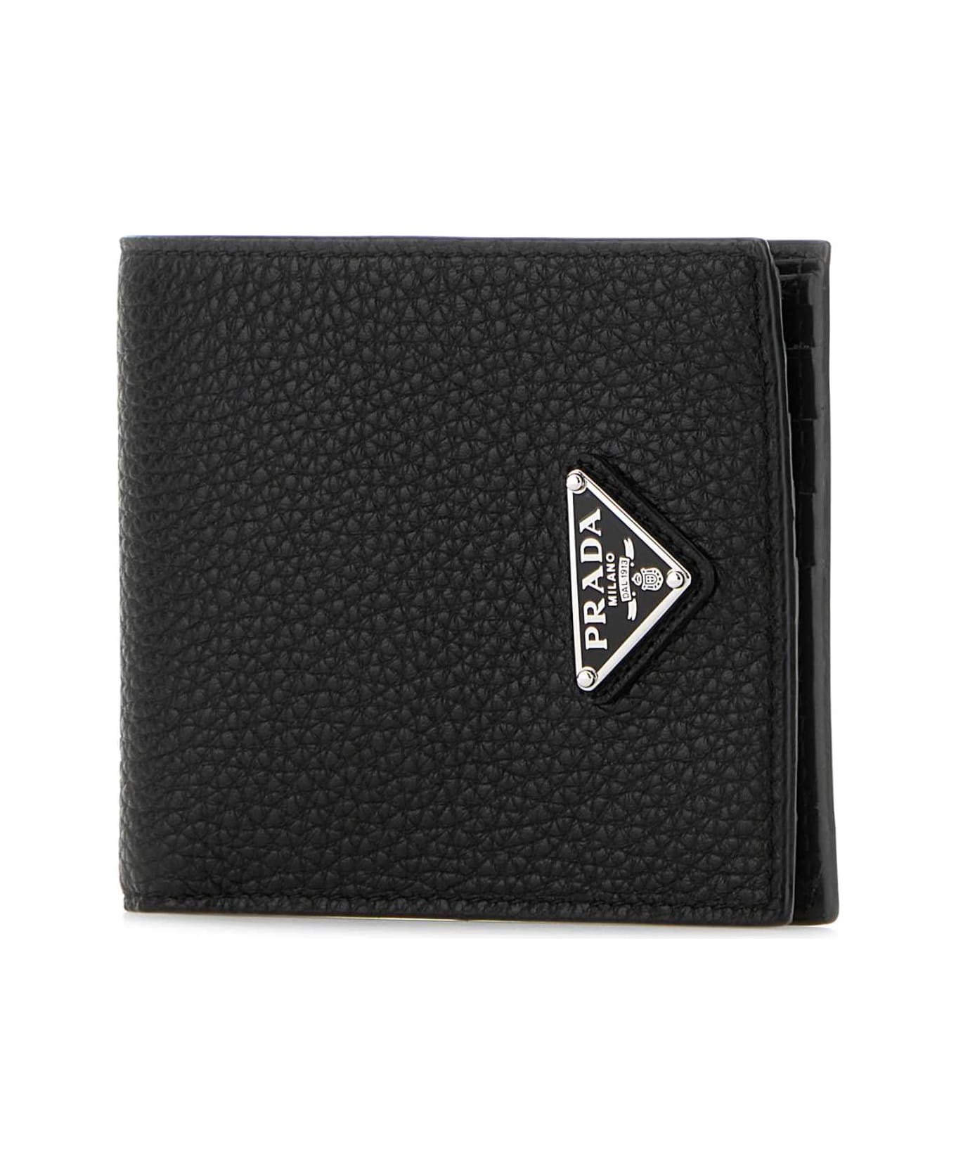 Prada Black Leather Wallet - NERO