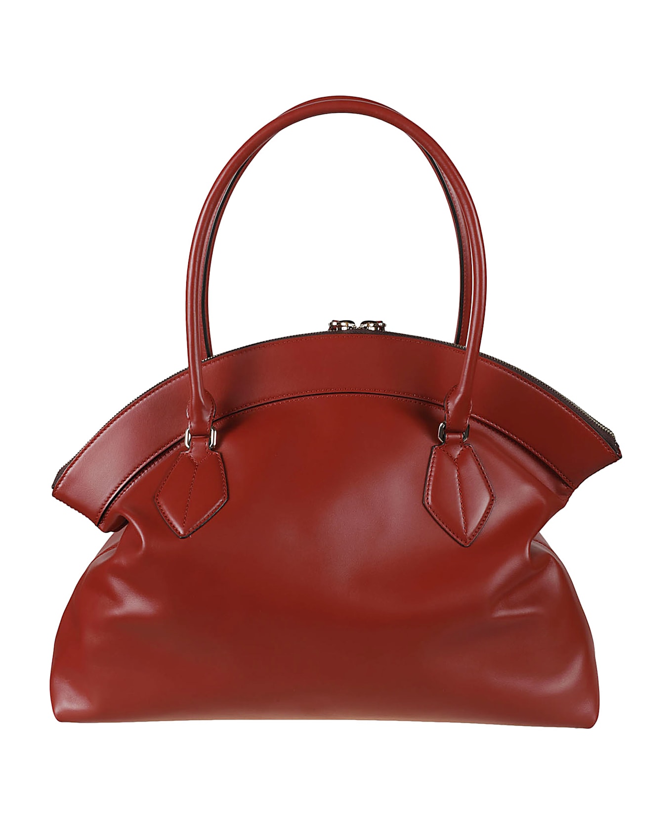 Furla Two-zip Tote - Brown トートバッグ