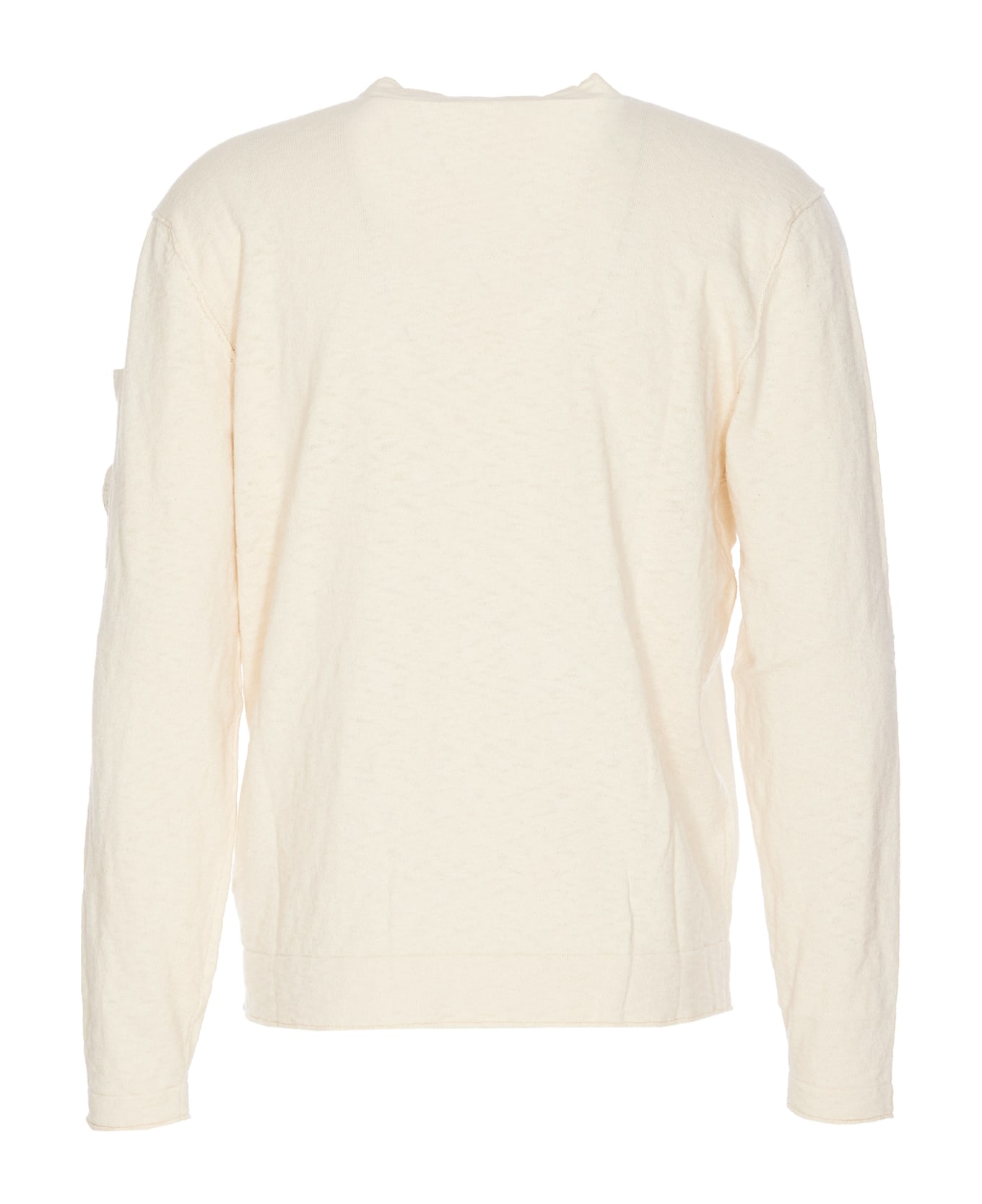 C.P. Company Logo Sweater - White