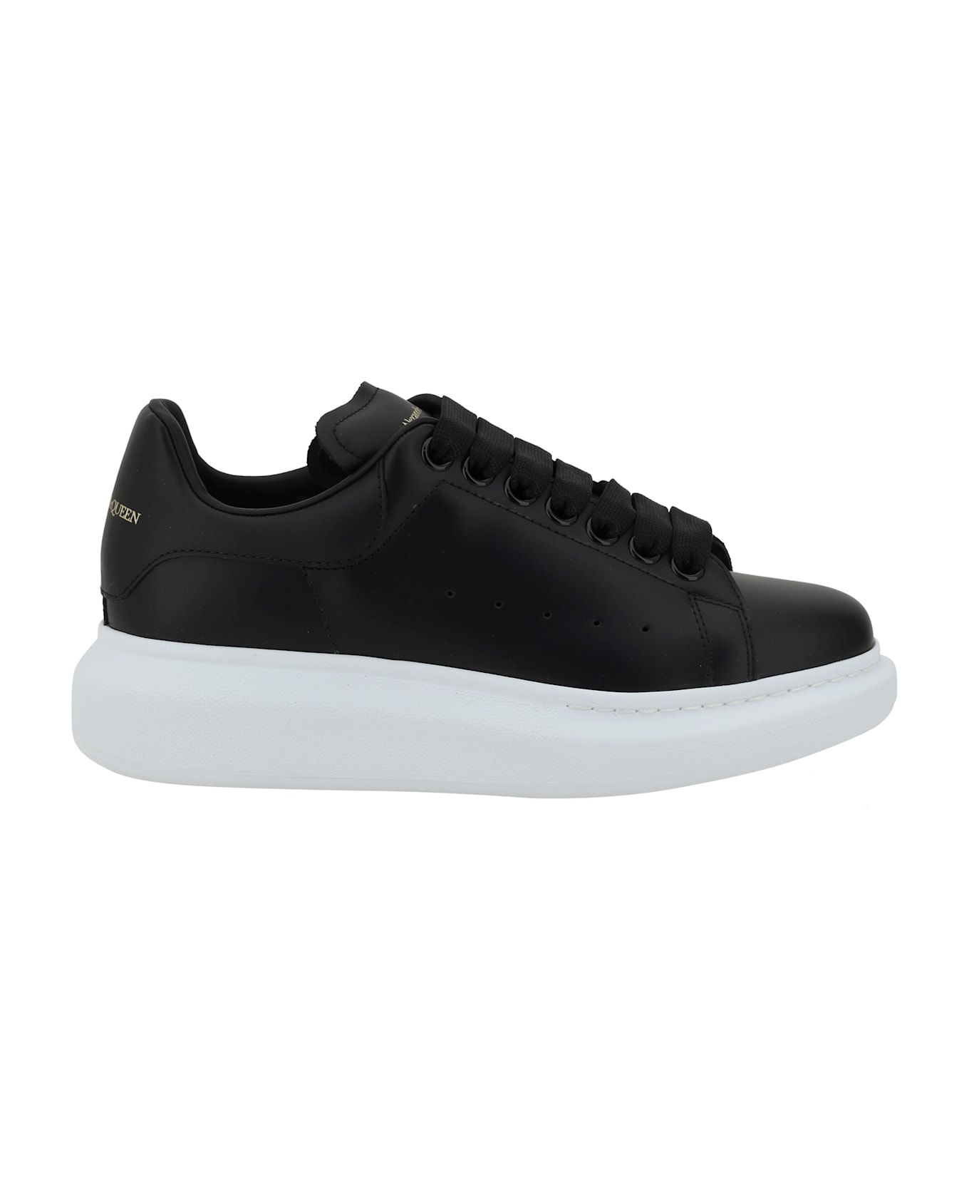 Alexander McQueen Leather Sneakers - Black