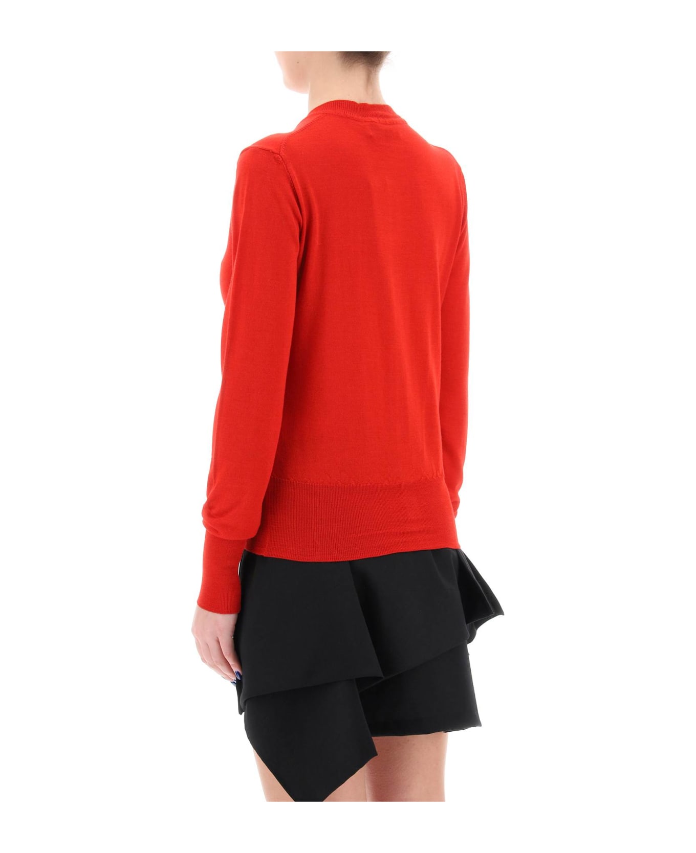 Vivienne Westwood Bea Cardigan With Embroidered Logo - RED (Red) カーディガン