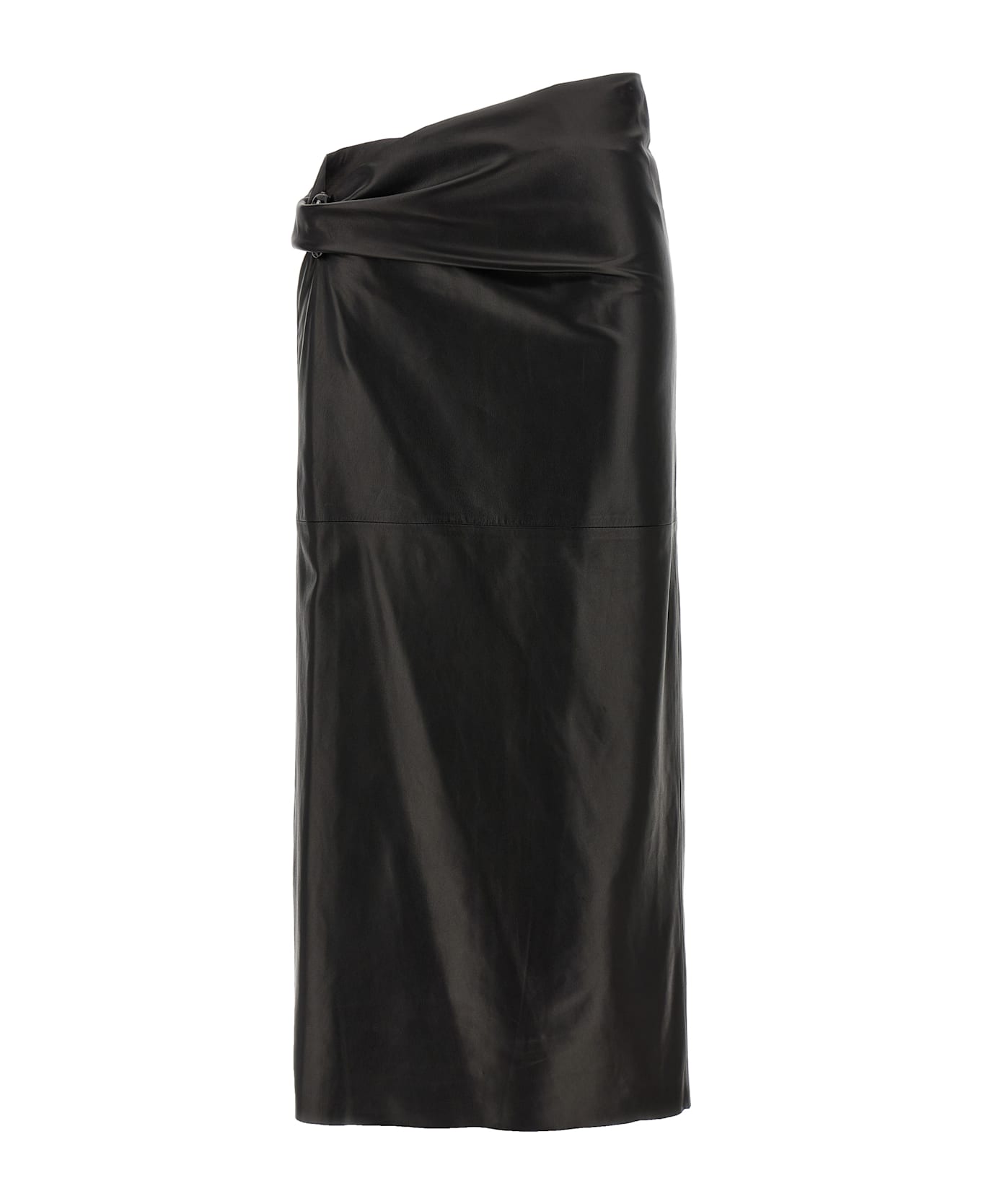 Alberta Ferretti Plongé Nappa Skirt - Black   スカート