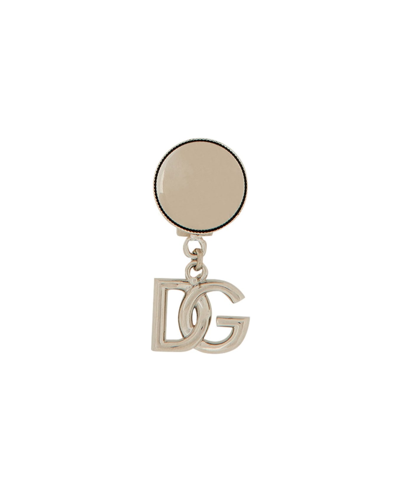 Dolce & Gabbana Mono Logo Earring - ARGENTO