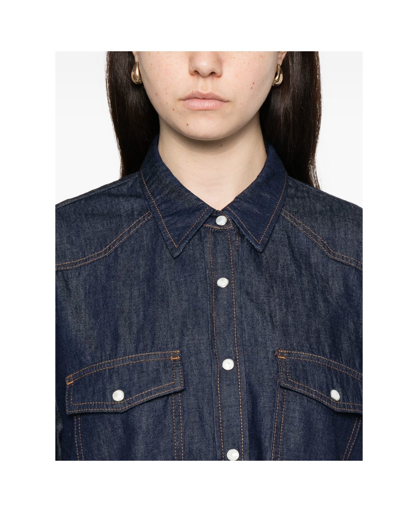 Khaite Grenon Cotton Shirt - Blue