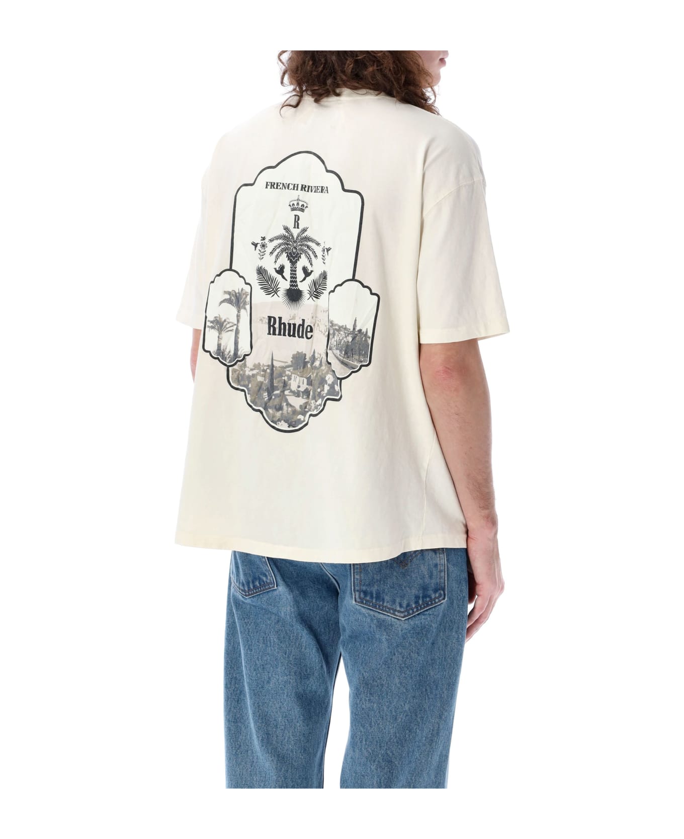 Rhude Azur Mirror T-shirt - VINTAGE WHITE