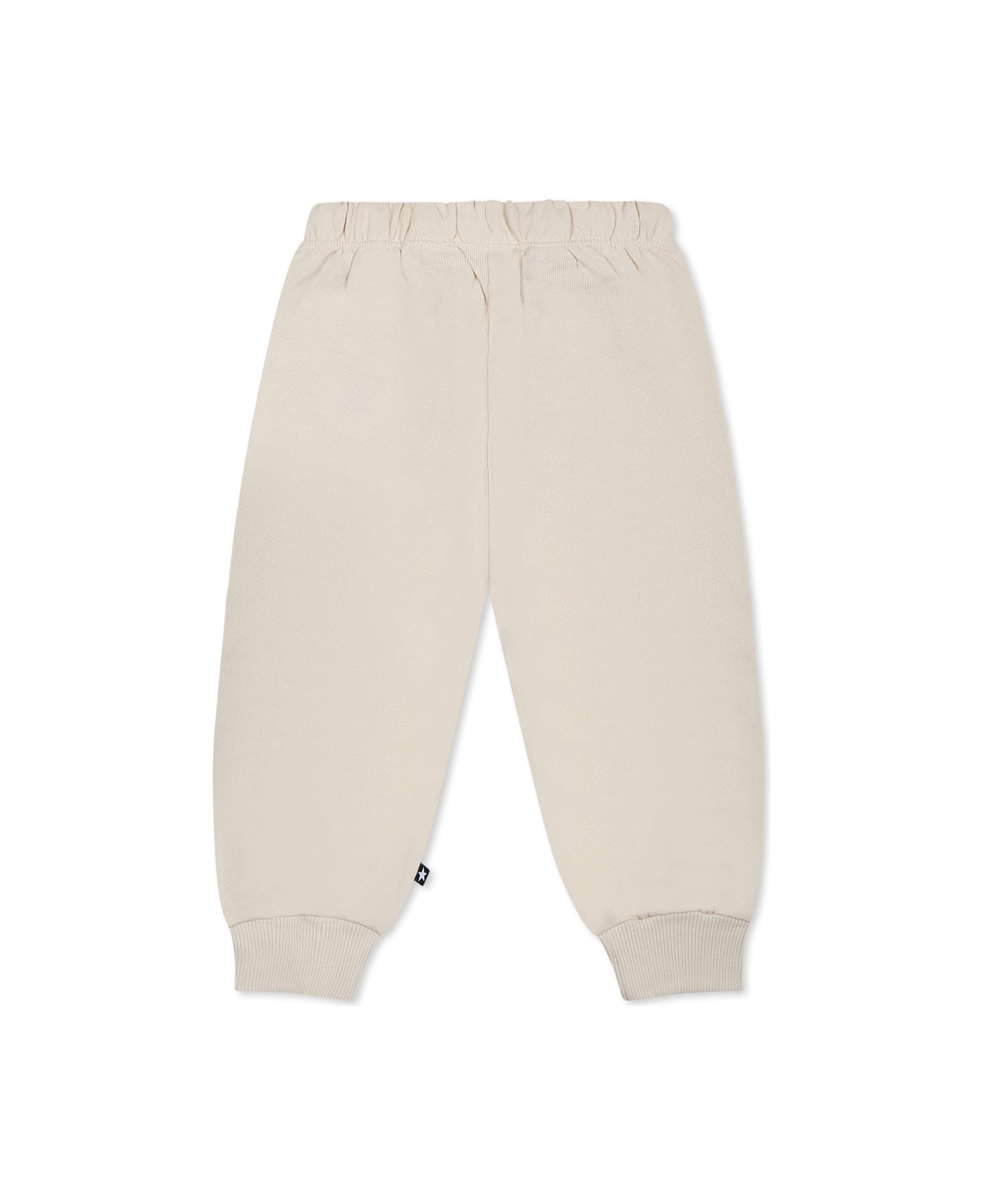 Molo Light Blue Trousers For Babykids - Ivory