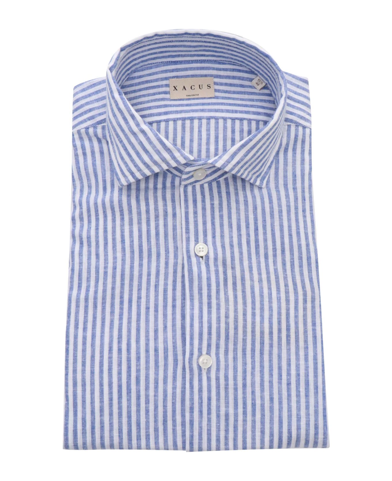 Xacus Light Blue Striped Shirt - MULTICOLOR シャツ