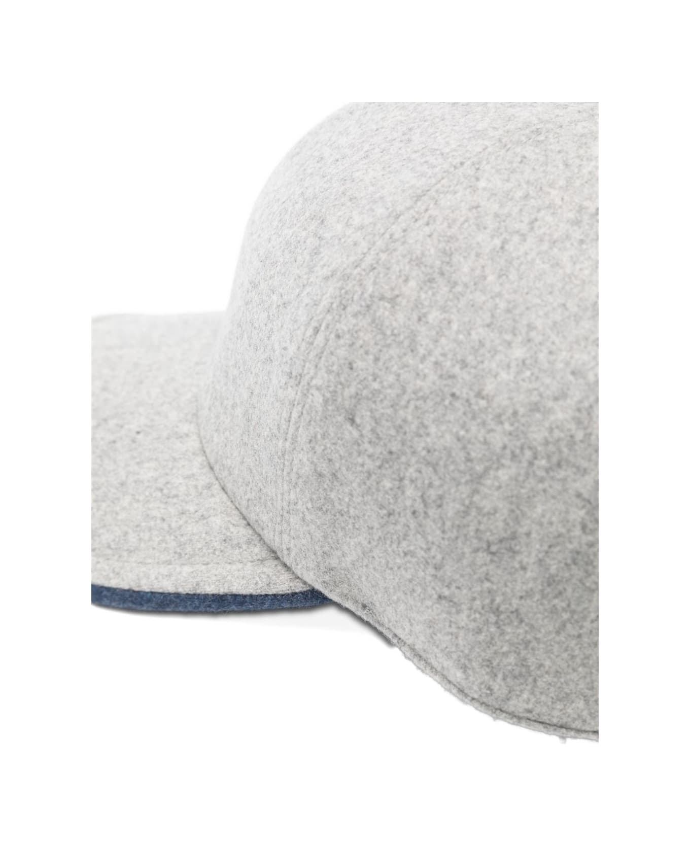 Barba Napoli Barba Felt Baseball Cap - Grey