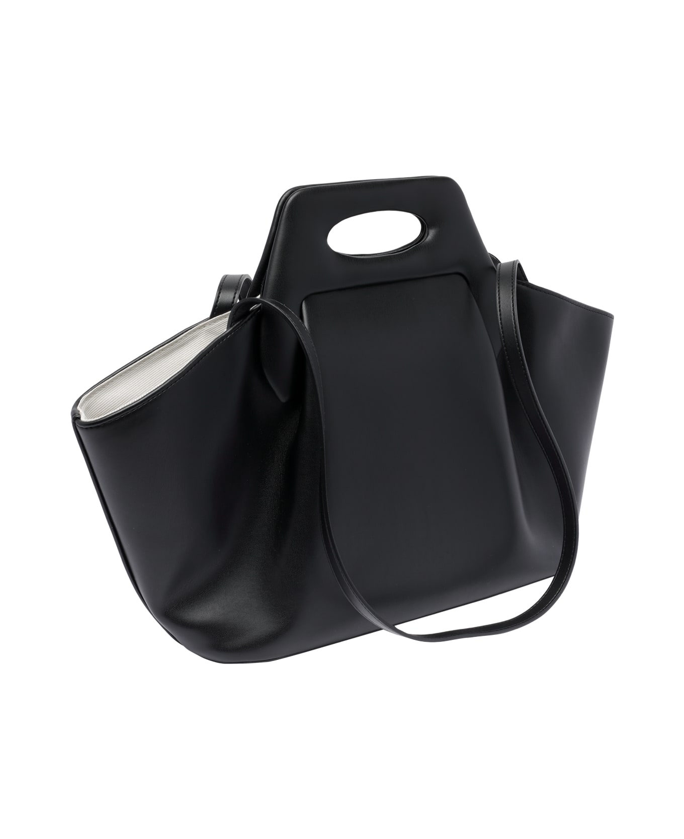 THEMOIRè Dhea Vegan Fabric Shoulder Bag - Black